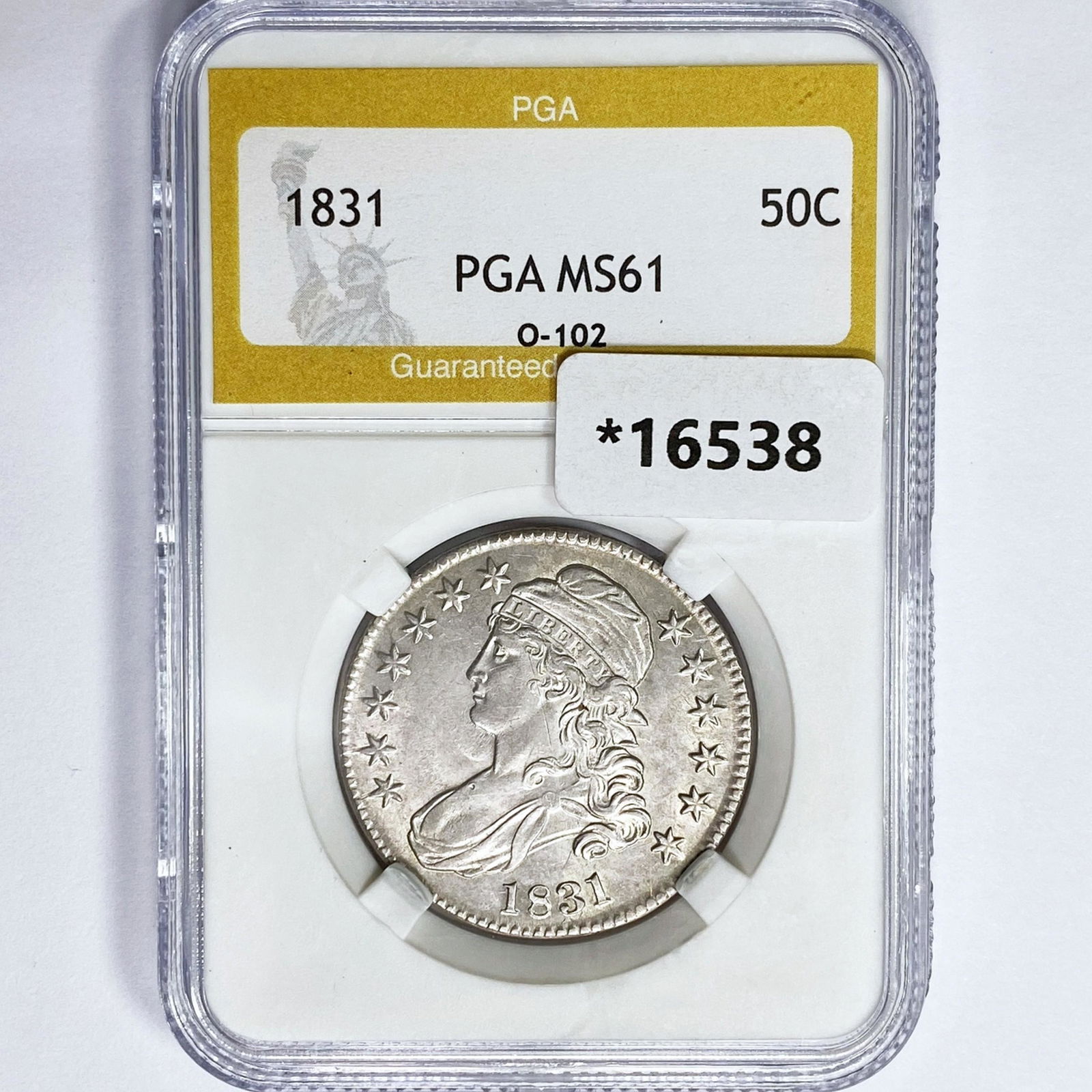 1831 Capped Bust Half Dollar PGA MS61 O-102 (1 of 2)
