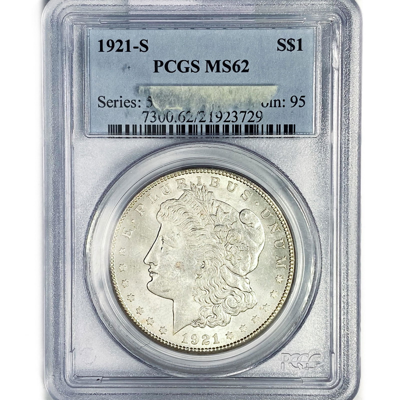 1921-S Morgan Silver Dollar PCGS MS62 (1 of 2)