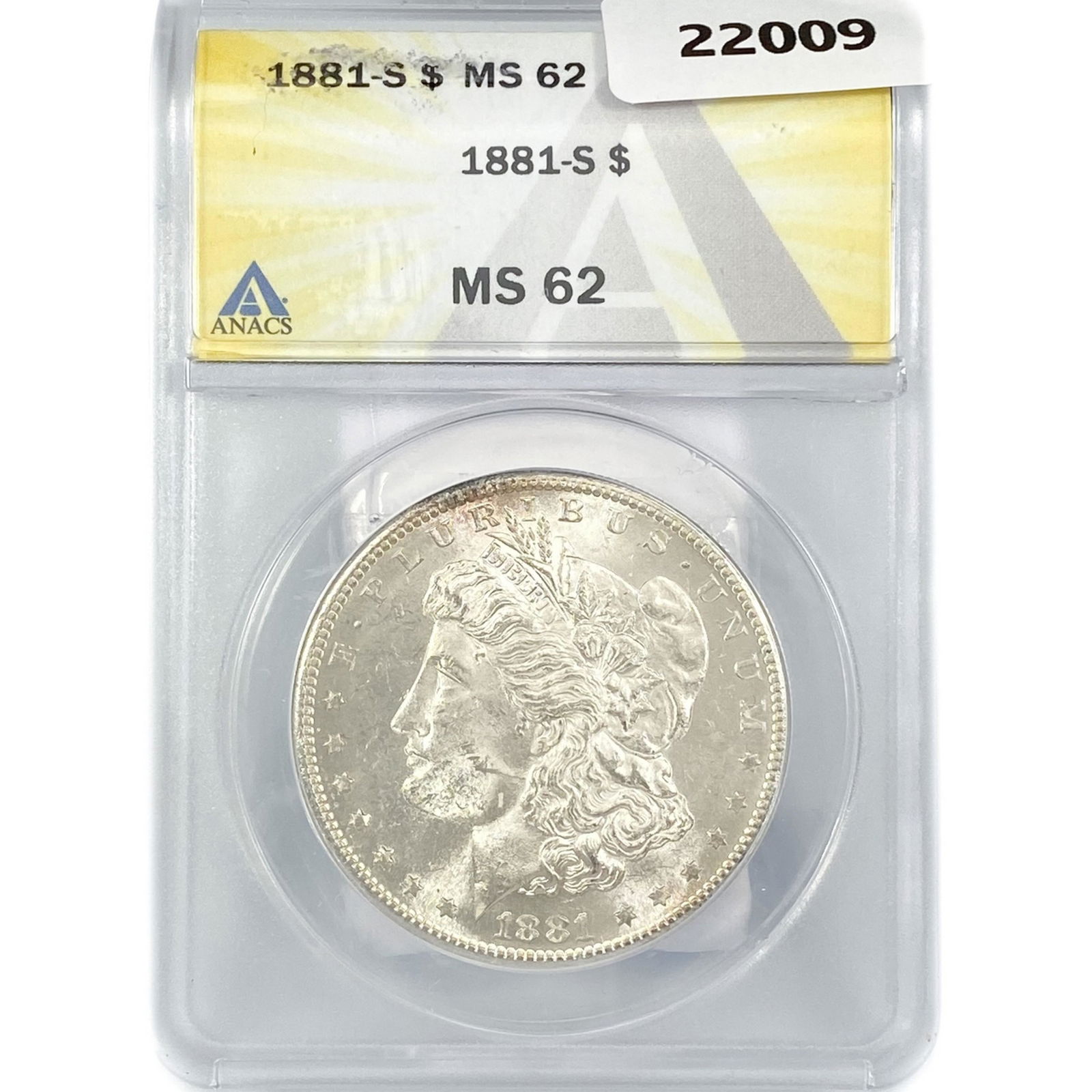 1881-S Morgan Silver Dollar ANACS MS62 (1 of 2)