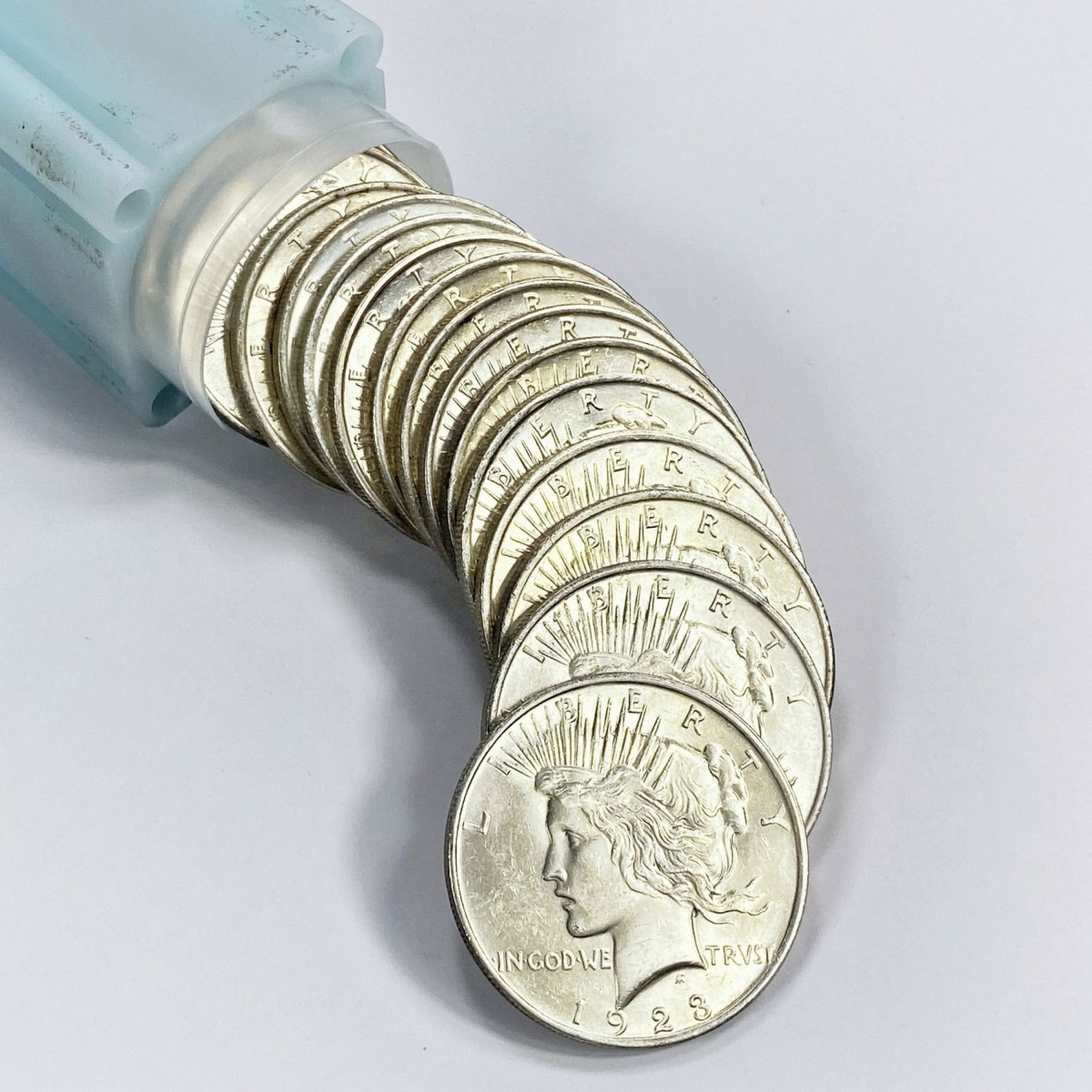 Peace Dollars 20 Coin Roll Mixed Dates UNC (1 of 4)