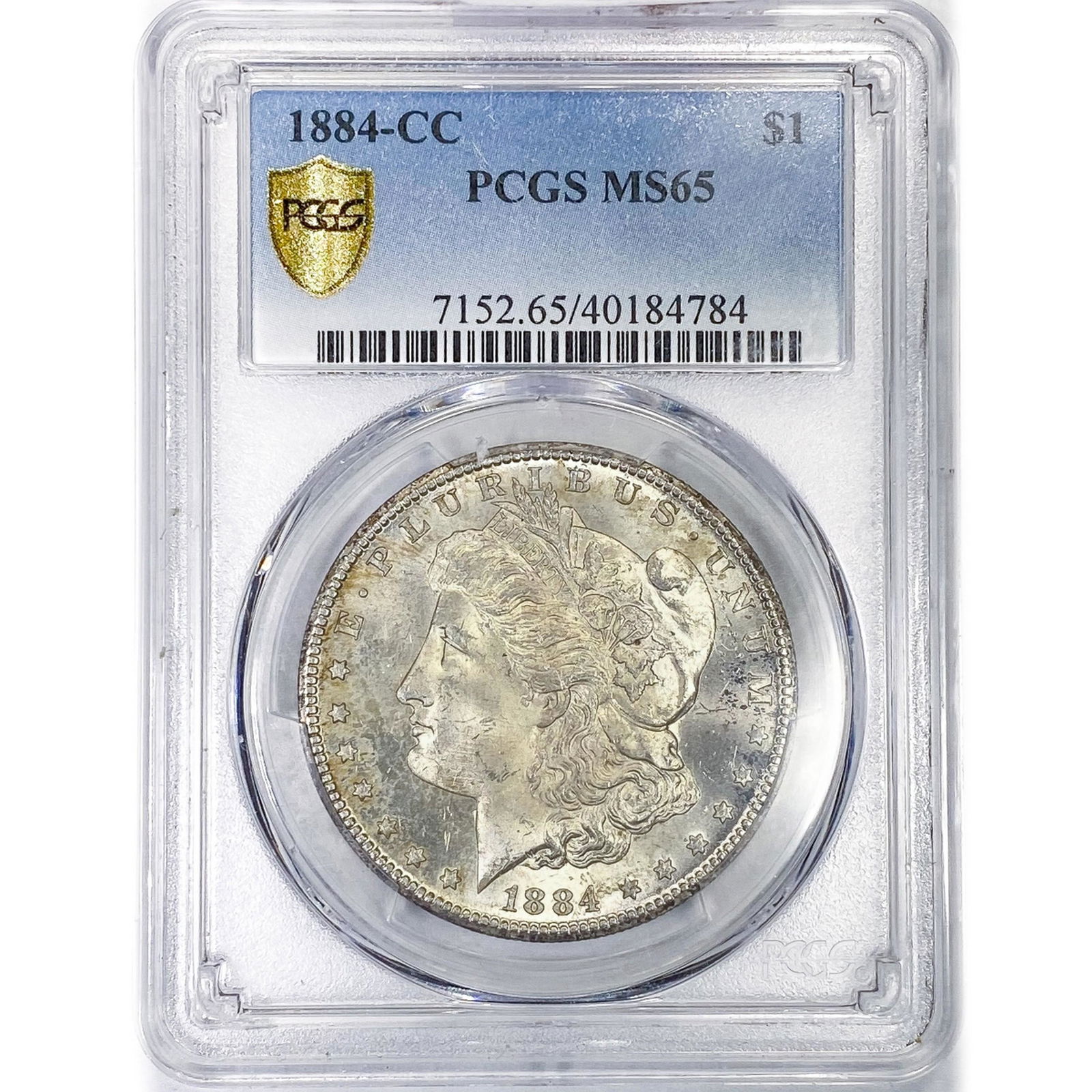 1884-CC Morgan Silver Dollar PCGS MS65 (1 of 2)