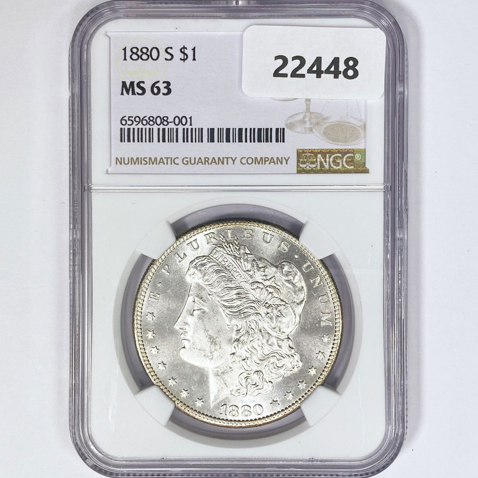 1880-S Morgan Silver Dollar NGC MS63 (1 of 2)
