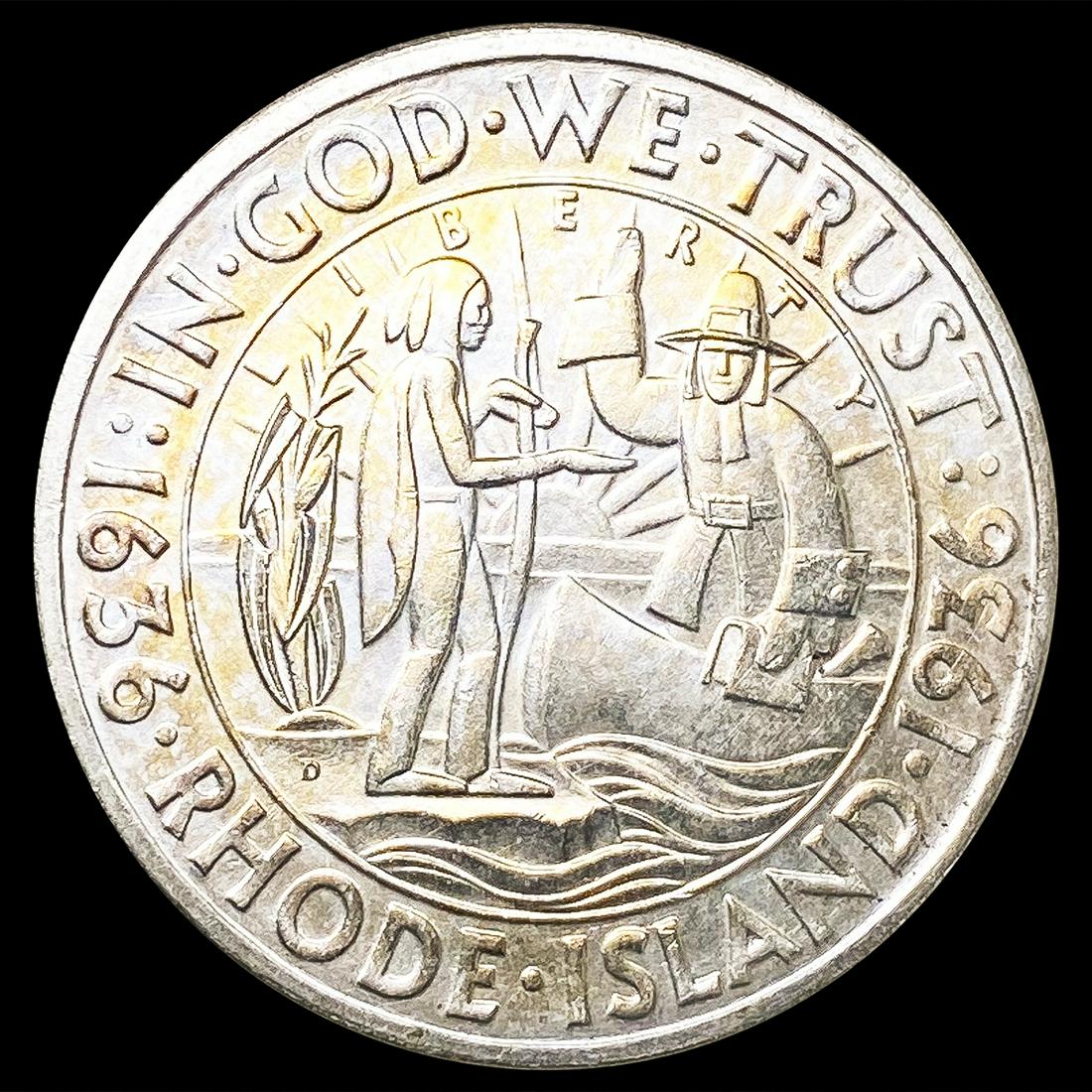 1936-D Rhode Island Half Dollar UNCIRCULATED (1 of 2)