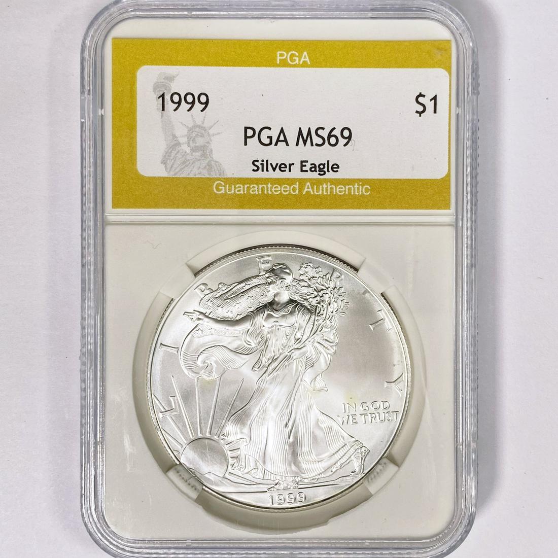 1999 American Silver Eagle PGA MS69 (1 of 2)