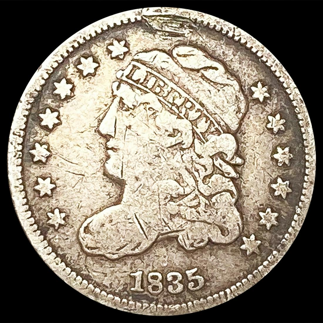 1835 Capped Bust Half Dime NICELY CIRCULATED (1 of 2)