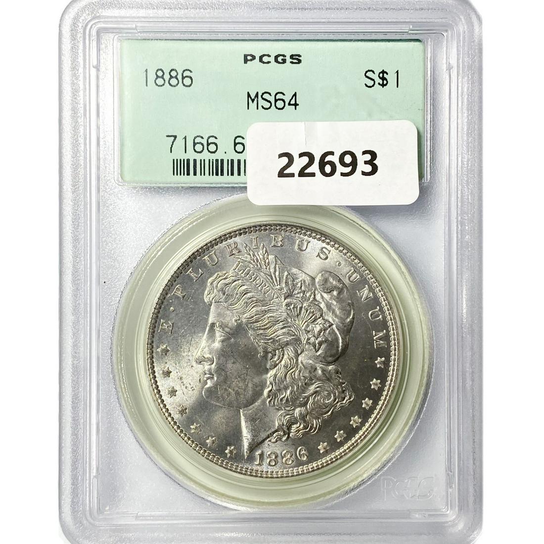 1886 Morgan Silver Dollar PCGS MS64 (1 of 2)