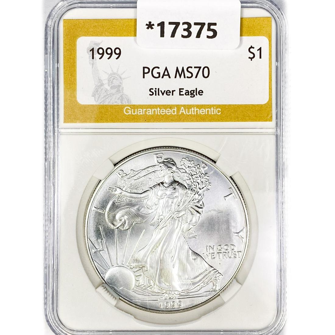 1999 American Silver Eagle PGA MS70 (1 of 2)