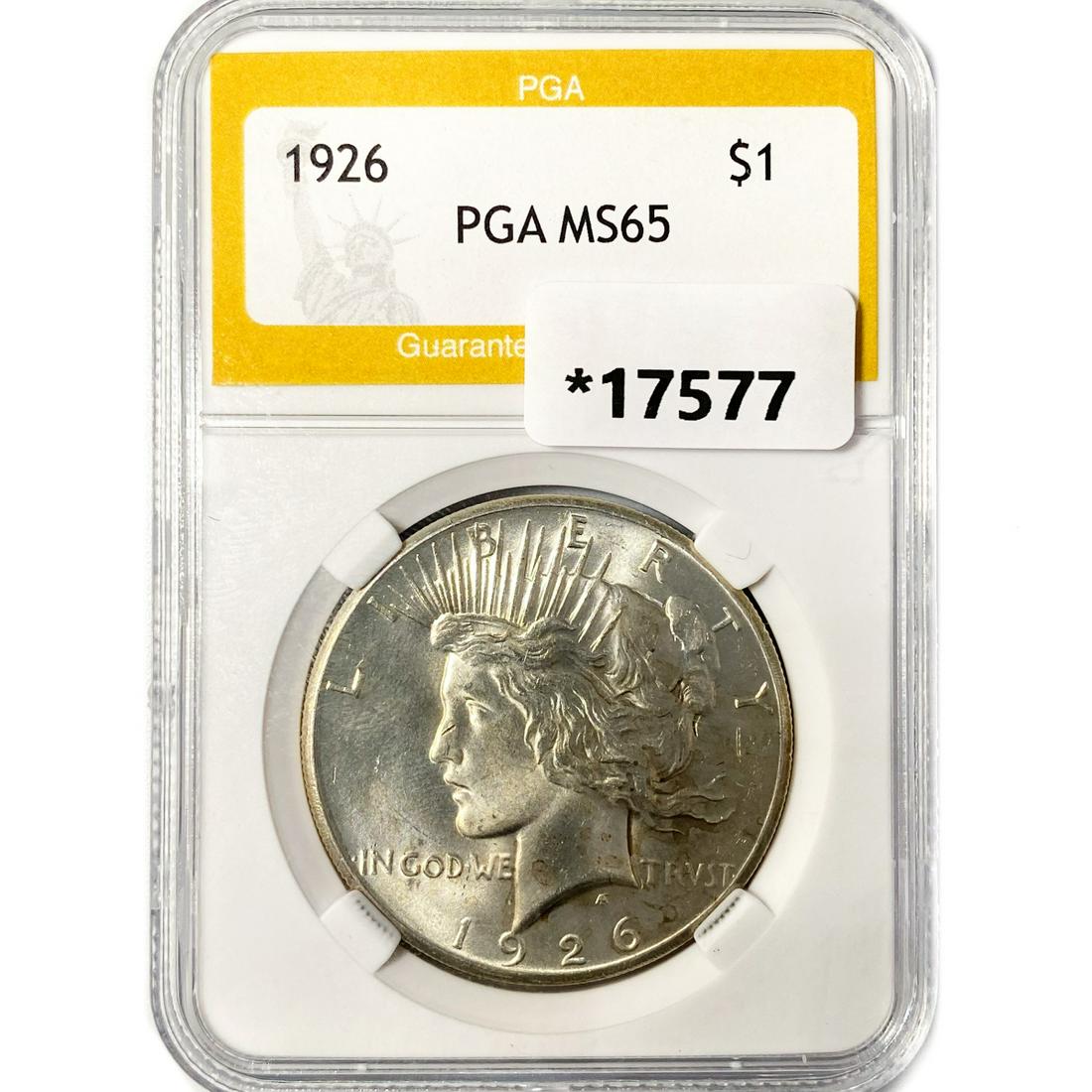 1926 Silver Peace Dollar PGA MS65 (1 of 2)