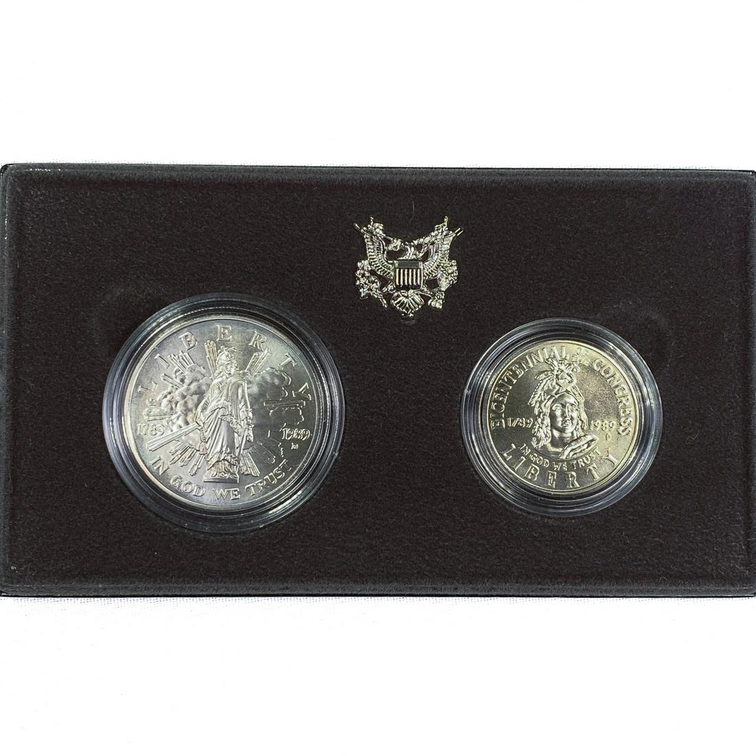 1989 US Congressional Coin Set (2 Coins) (1 of 2)