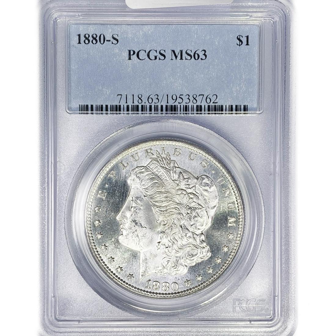 1880-S Morgan Silver Dollar PCGS MS63 (1 of 2)