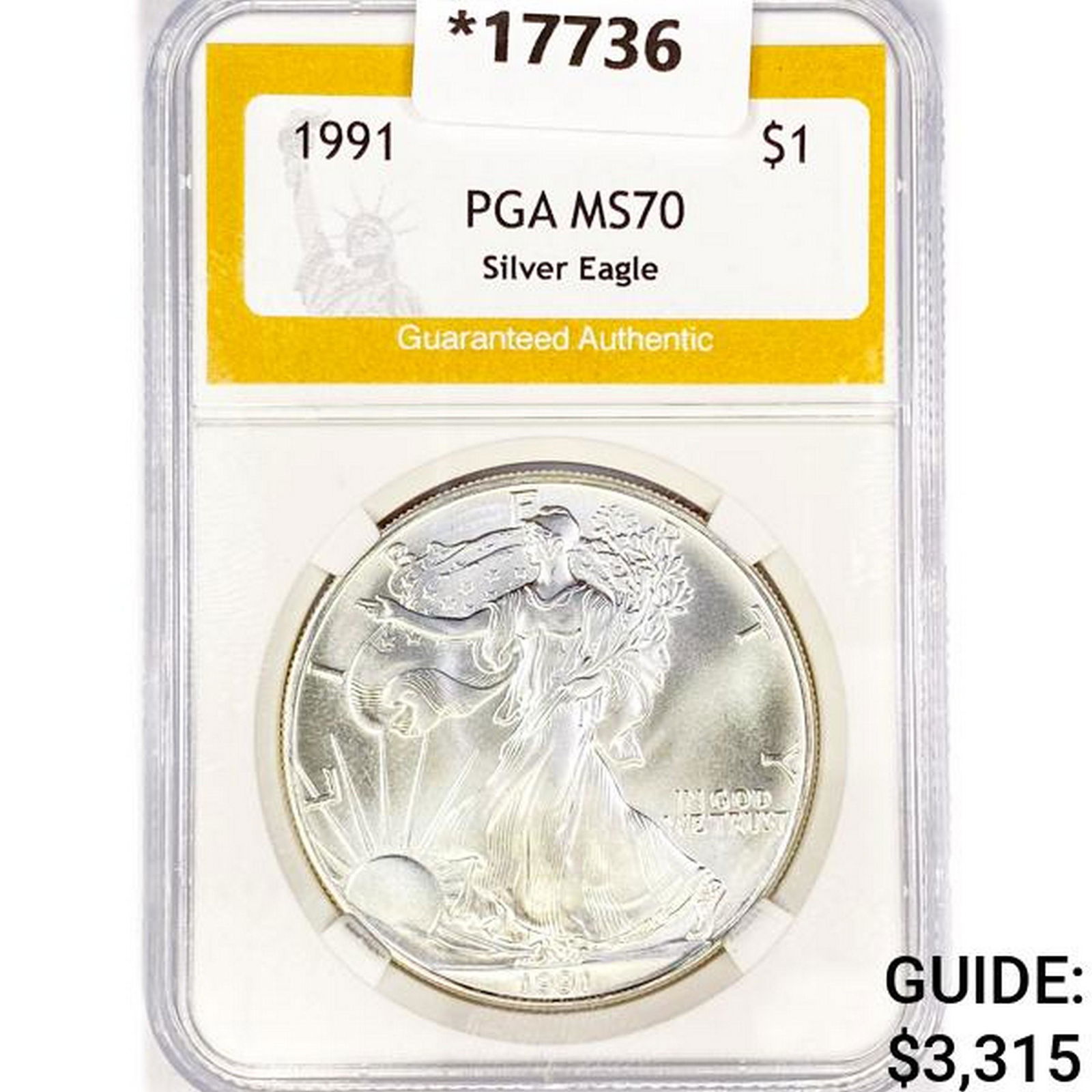 1991 American Silver Eagle PGA MS70 (1 of 2)