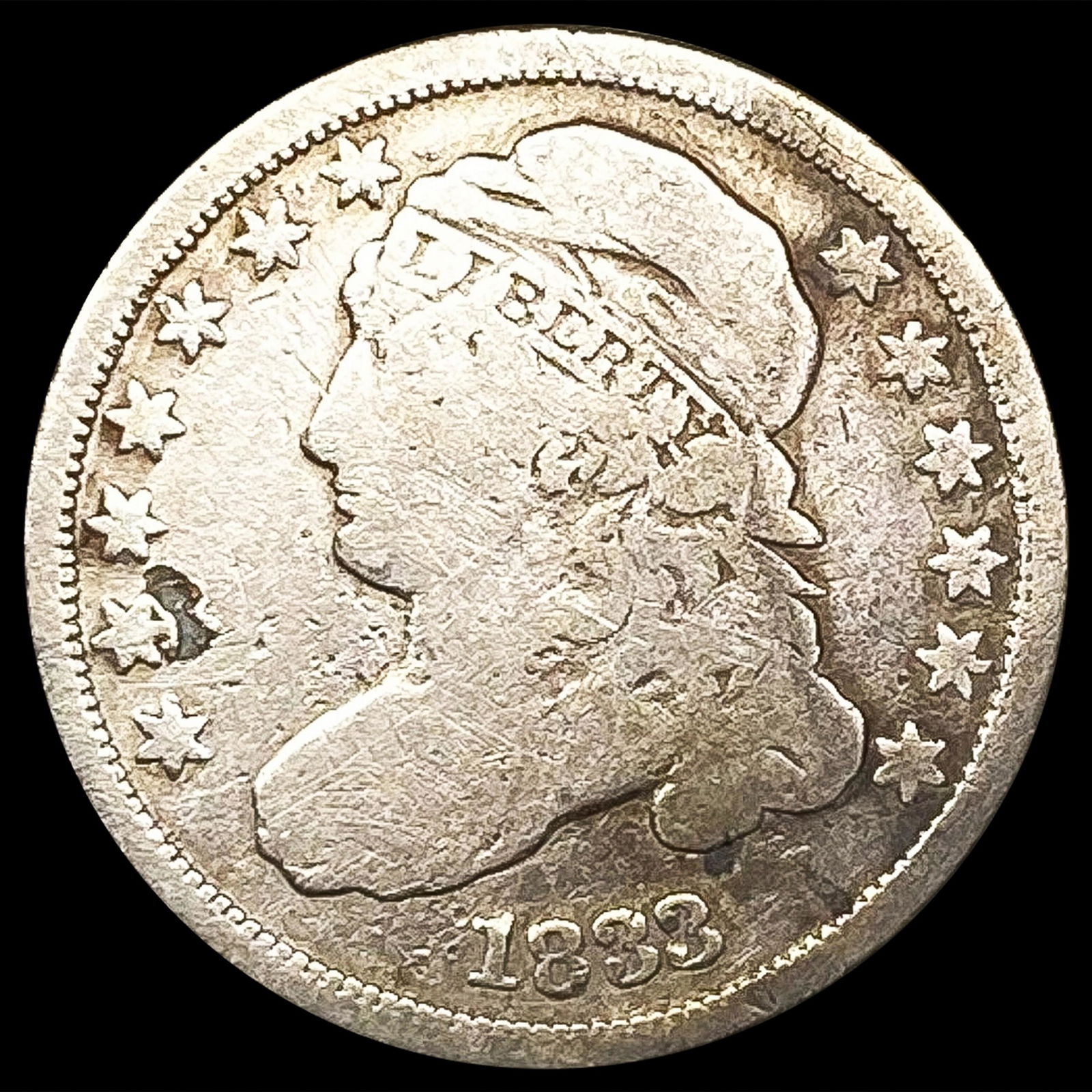 1833 Capped Bust Quarter NICELY CIRCULATED (1 of 2)