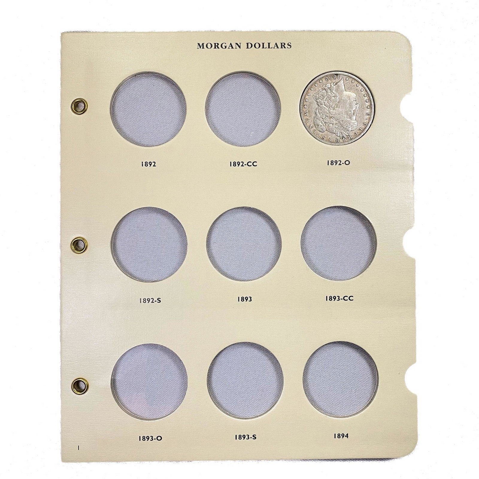 1892-1921 Morgan Silver Dollar Book (13 Coins) (1 of 11)