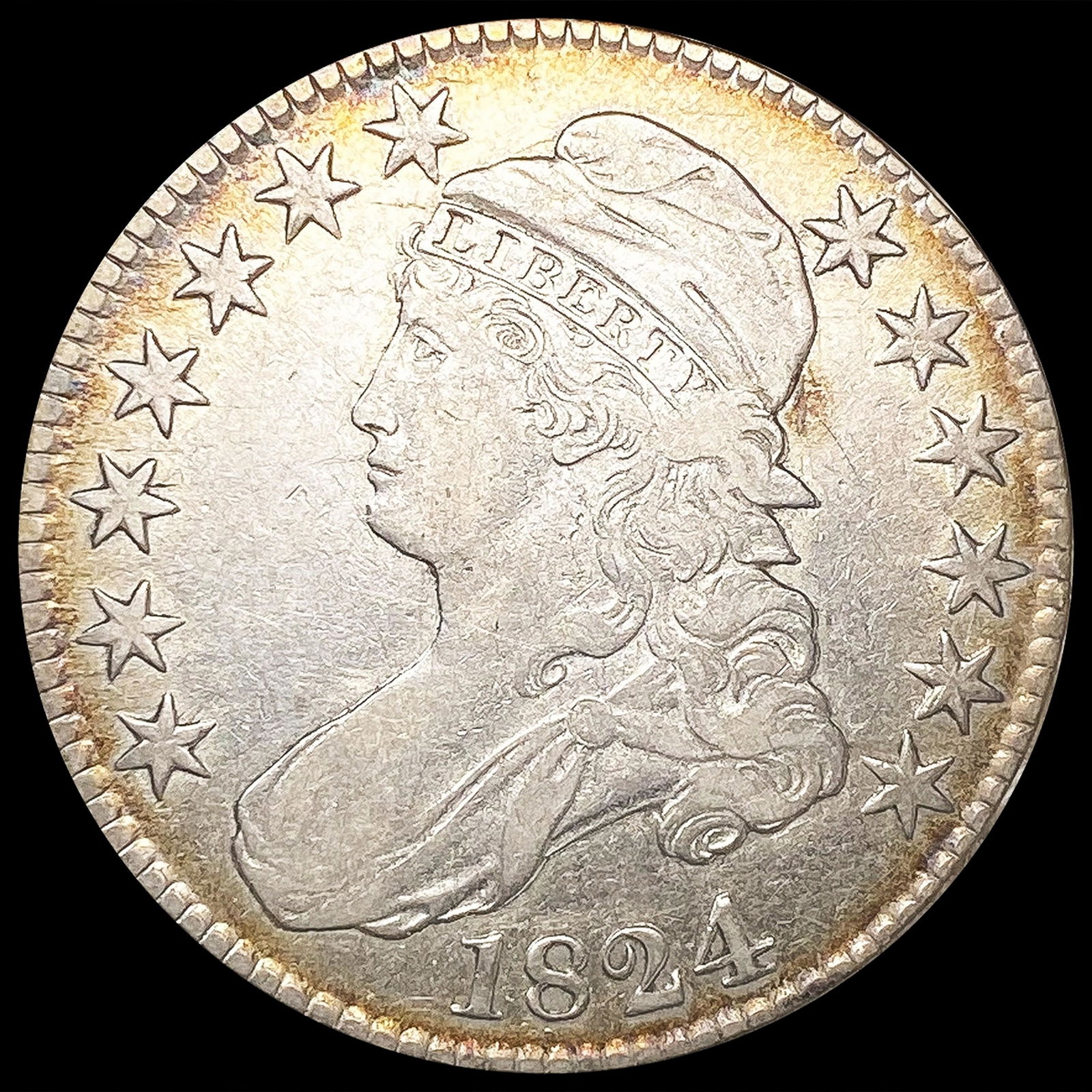 1824 Capped Bust Half Dollar LIGHTLY CIRCULATED (1 of 2)
