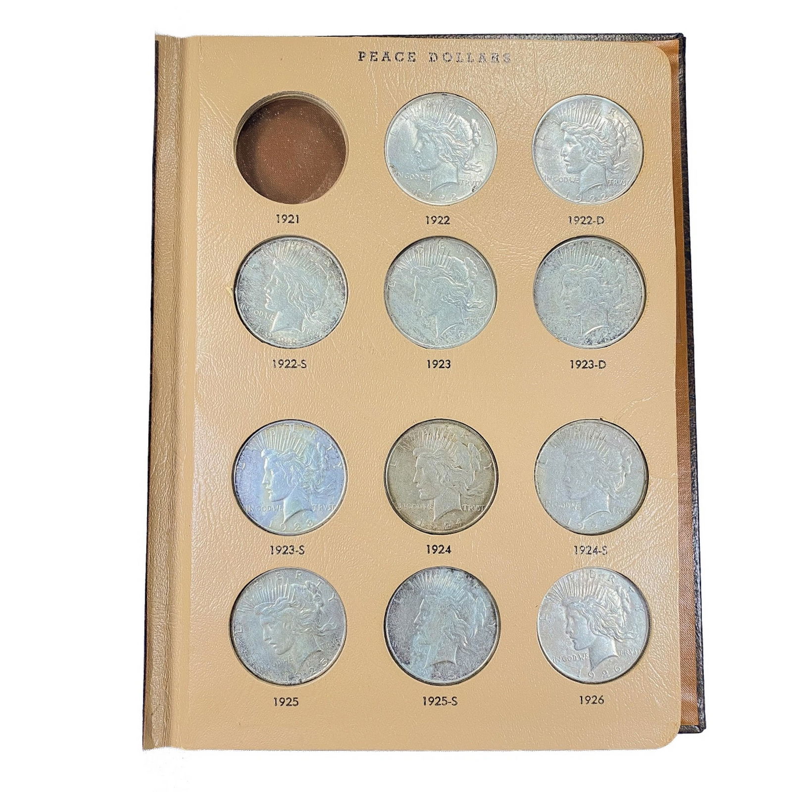 1922-1935 Peace Silver Dollar Book (16 Coins) (1 of 5)