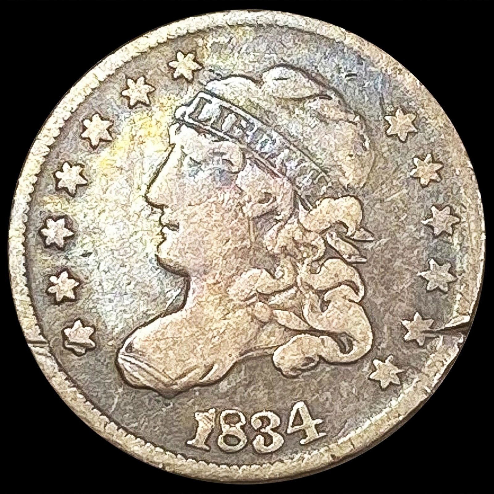 1834 Capped Bust Half Dime NICELY CIRCULATED (1 of 2)