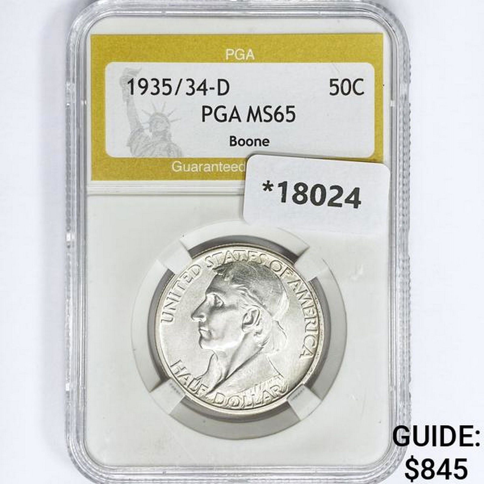 1935/34-D Boone Half Dollar PGA MS65 (1 of 2)