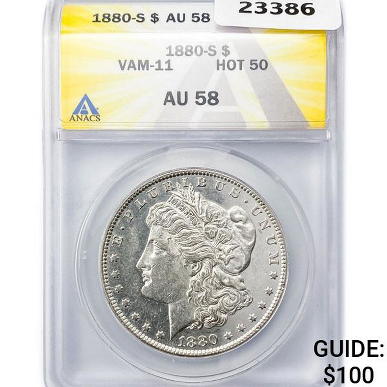 1880-S Morgan Silver Dollar ANACS AU58 VAM-11 (1 of 2)