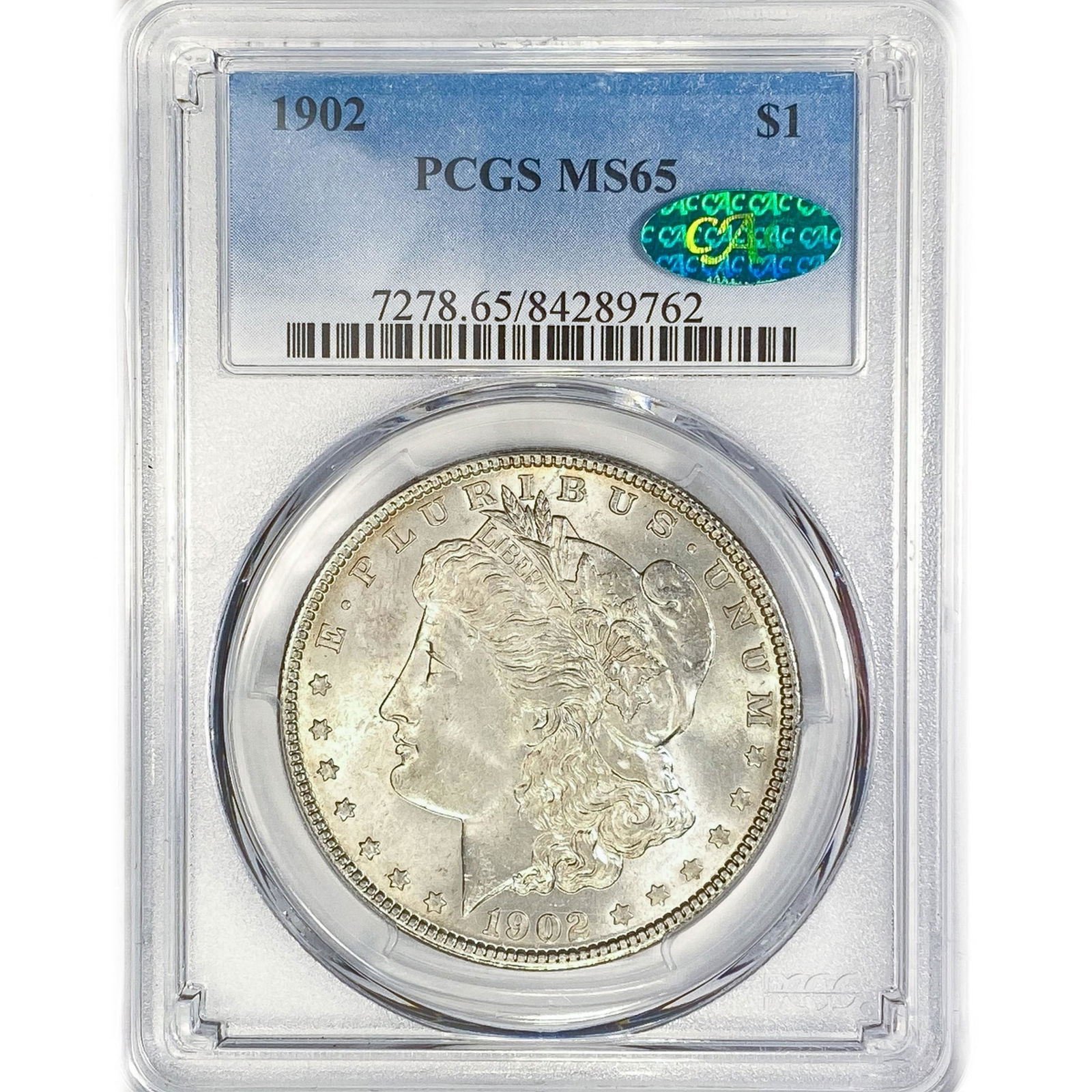 1902 CAC Morgan Silver Dollar PCGS MS65 (1 of 2)