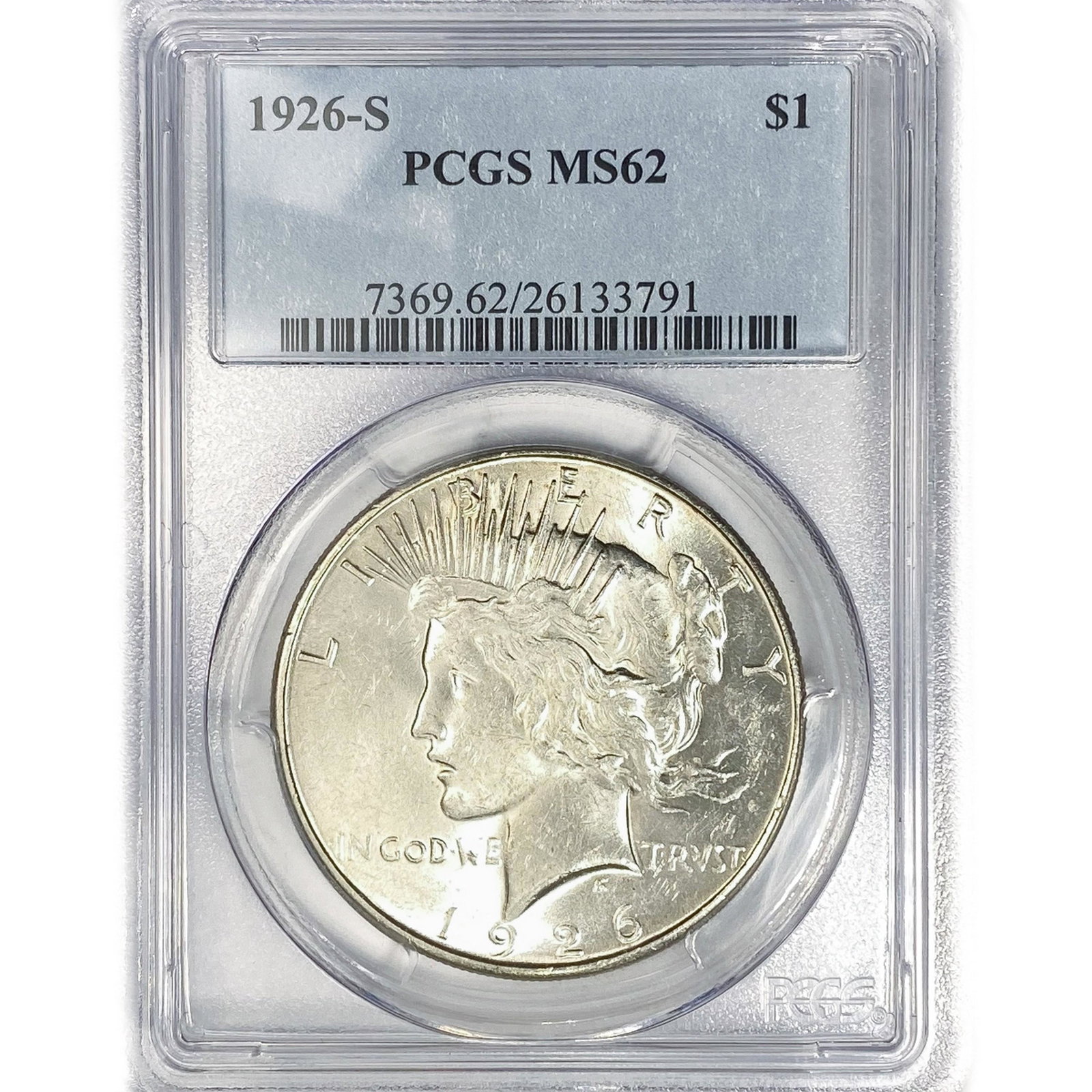 1926-S Silver Peace Dollar PCGS MS62 (1 of 2)