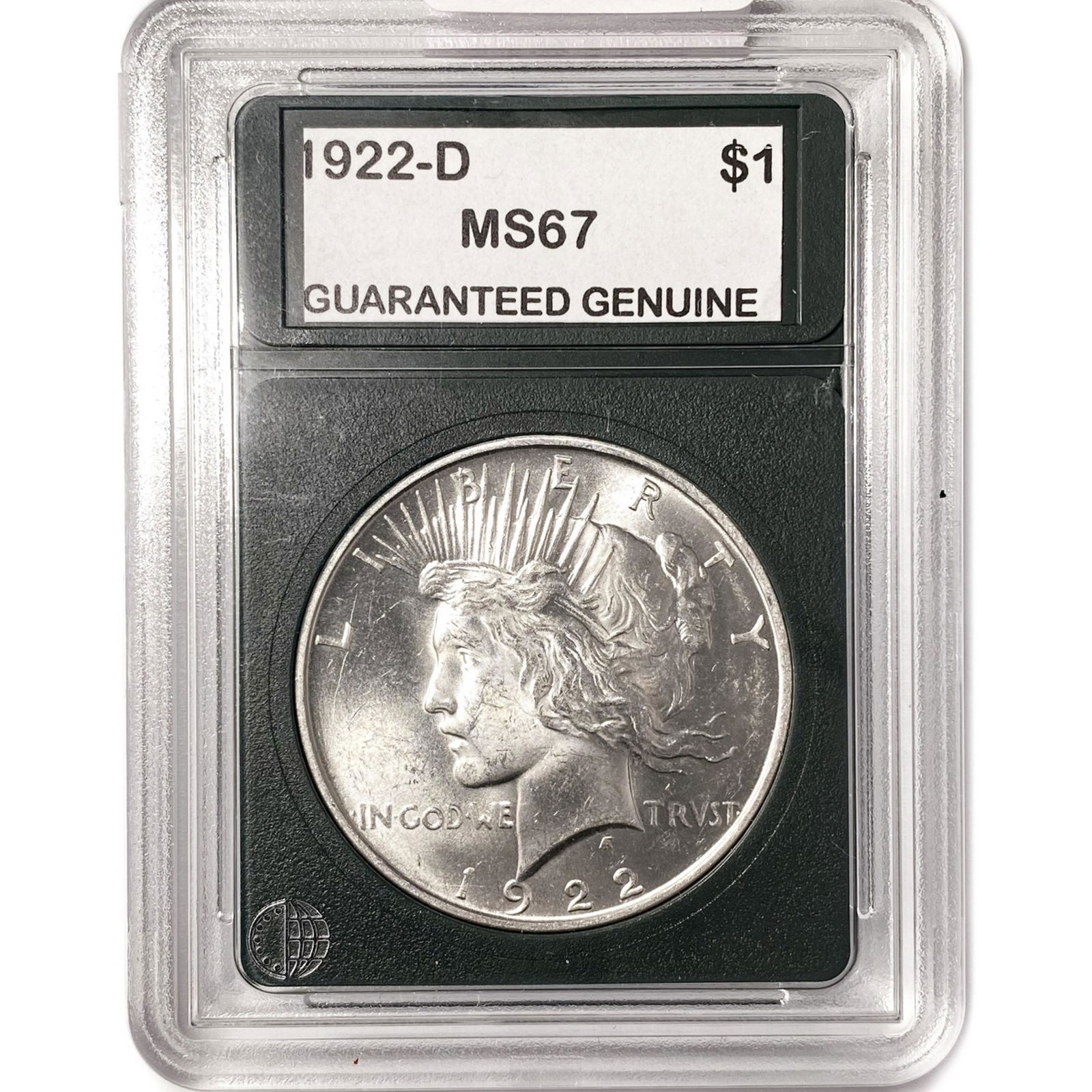 1922-D Silver Peace Dollar GG MS67 (1 of 2)