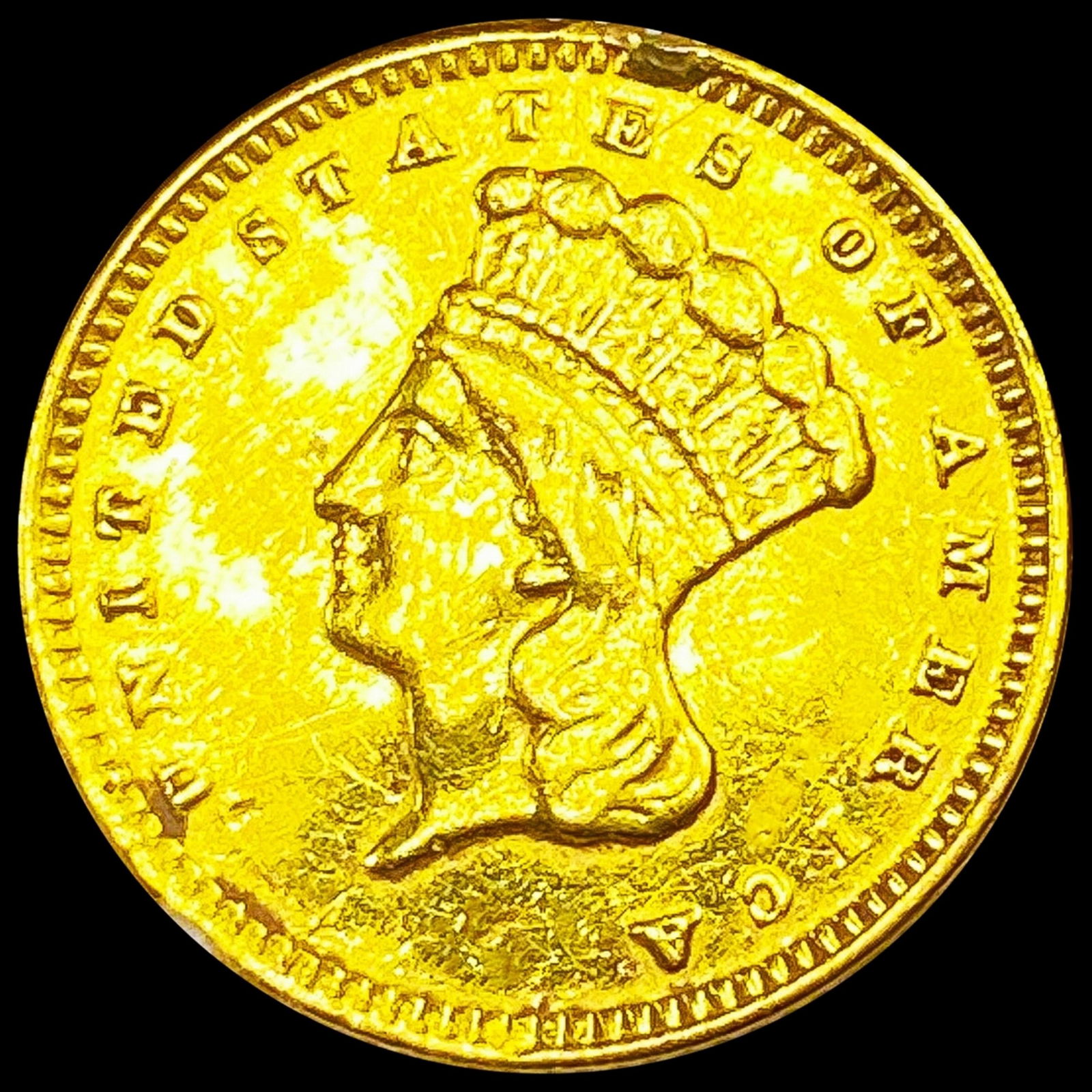 1874 Rare Gold Dollar NEARLY UNCIRCULATED (1 of 2)