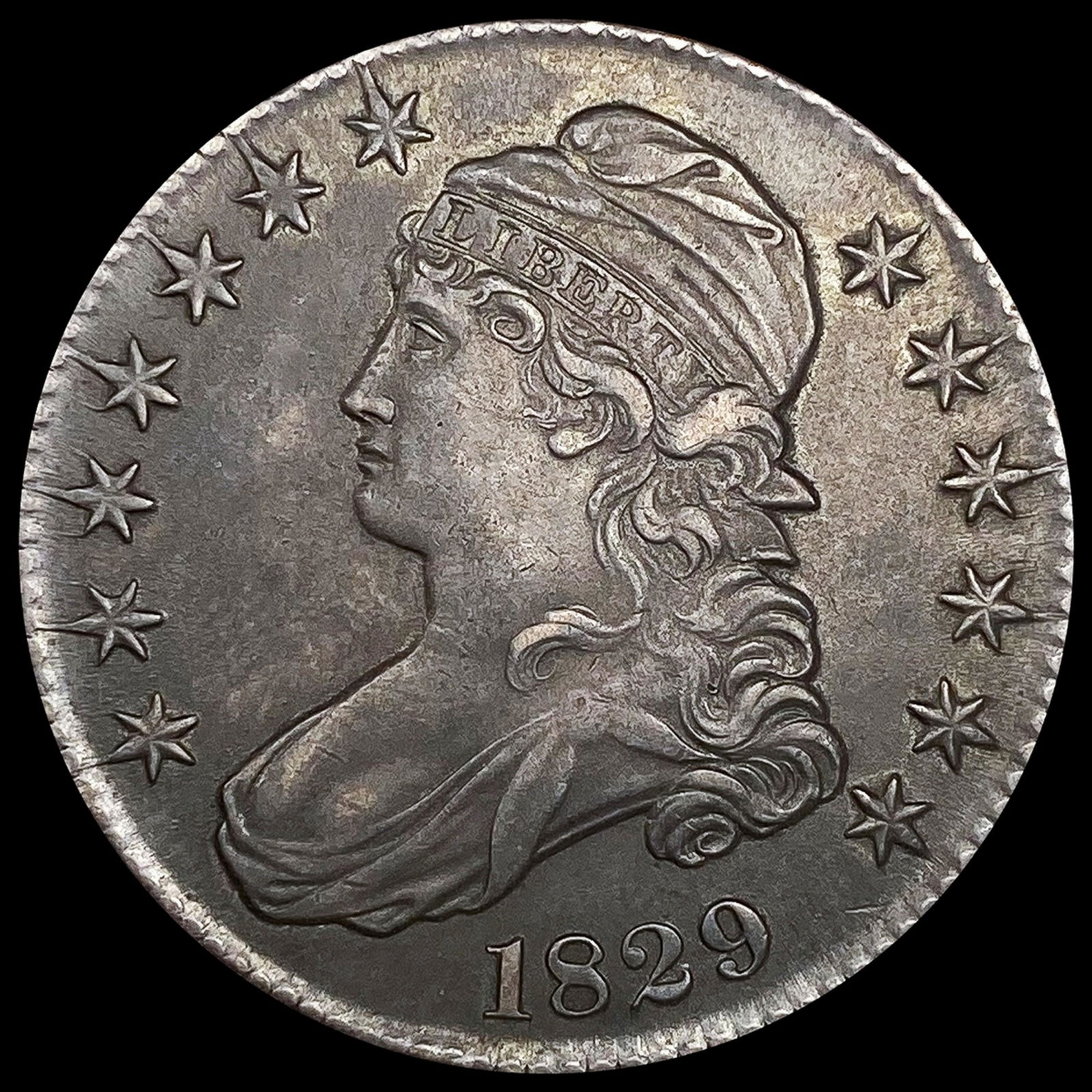1829 Capped Bust Half Dollar UNCIRCULATED (1 of 2)