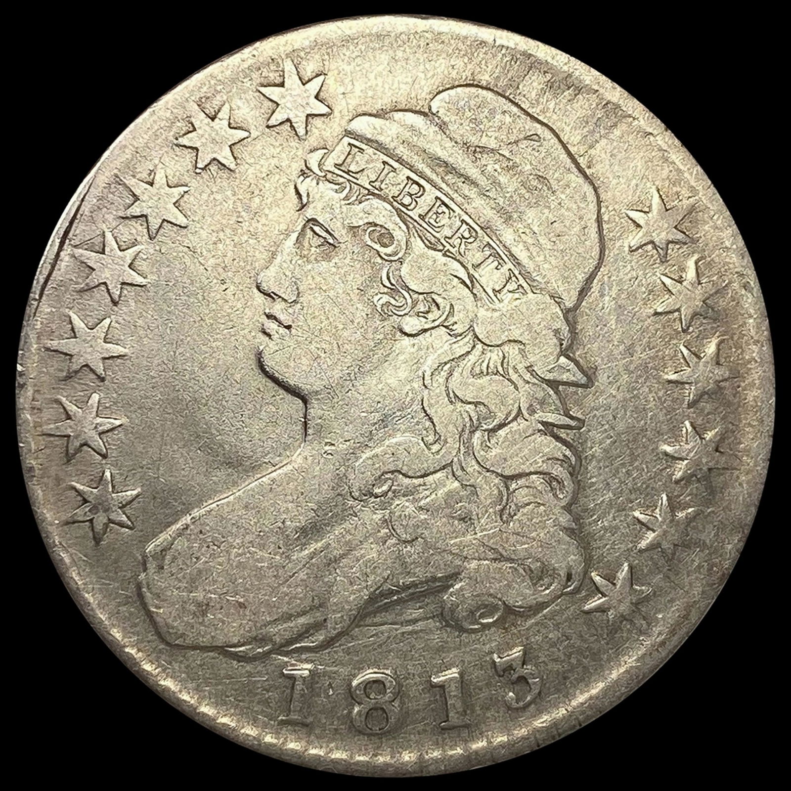 1813 0-103 Cap Bust Half Dollar R1 NICELY CIRCULAT (1 of 2)