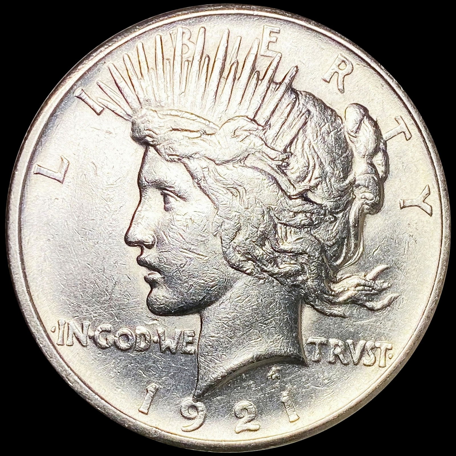 1921 Silver Peace Dollar CLOSELY UNCIRCULATED (1 of 2)