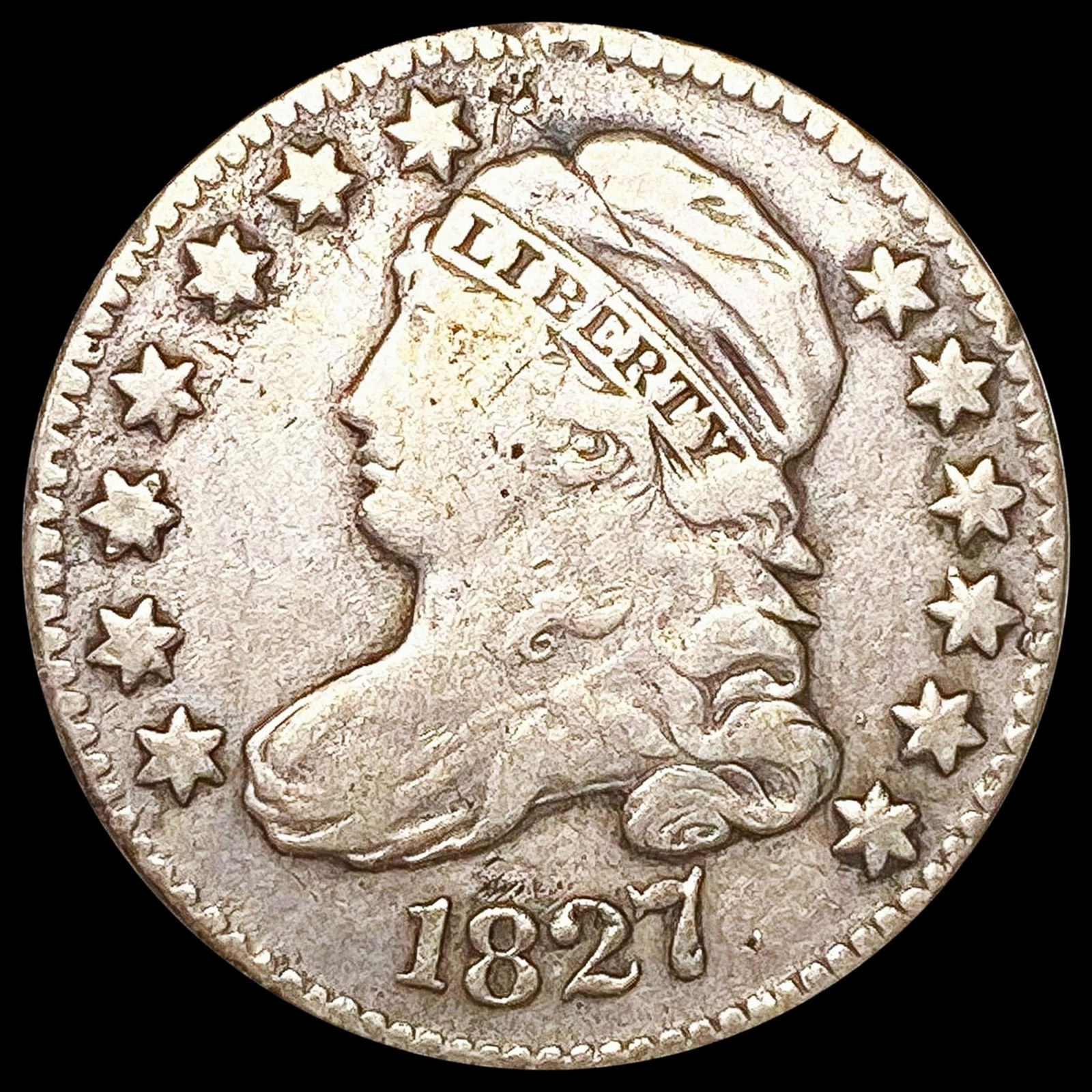 1827 Capped Bust Dime NICELY CIRCULATED (1 of 2)