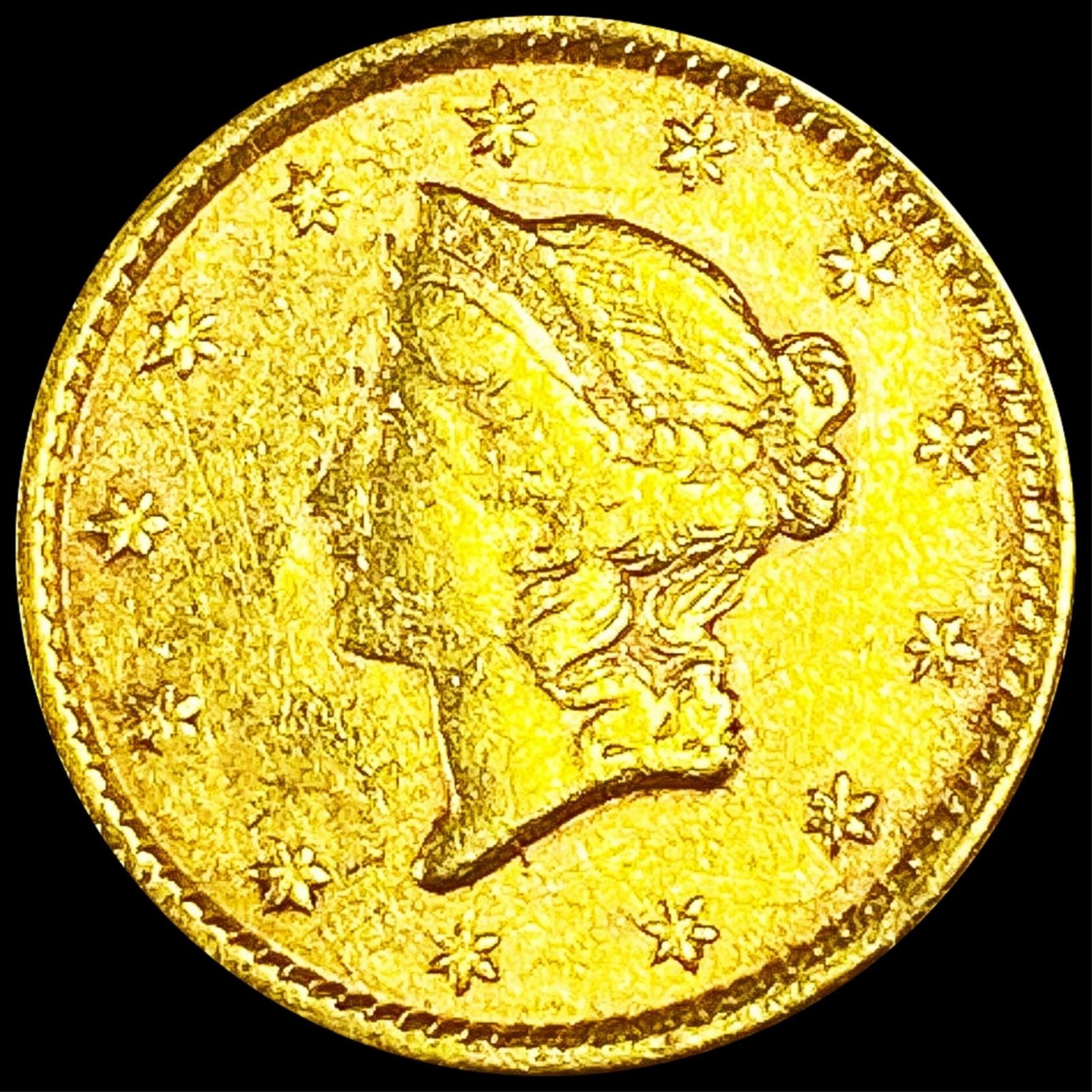 1800's Rare Gold Dollar LIGHTLY CIRCULATED: 1800's Rare Gold Dollar LIGHTLY CIRCULATED