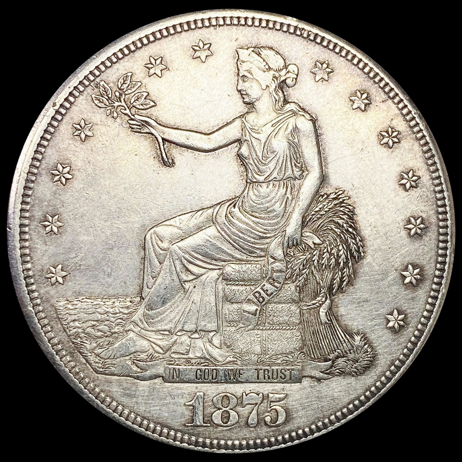 1875-S Silver Trade Dollar UNCIRCULATED (1 of 2)