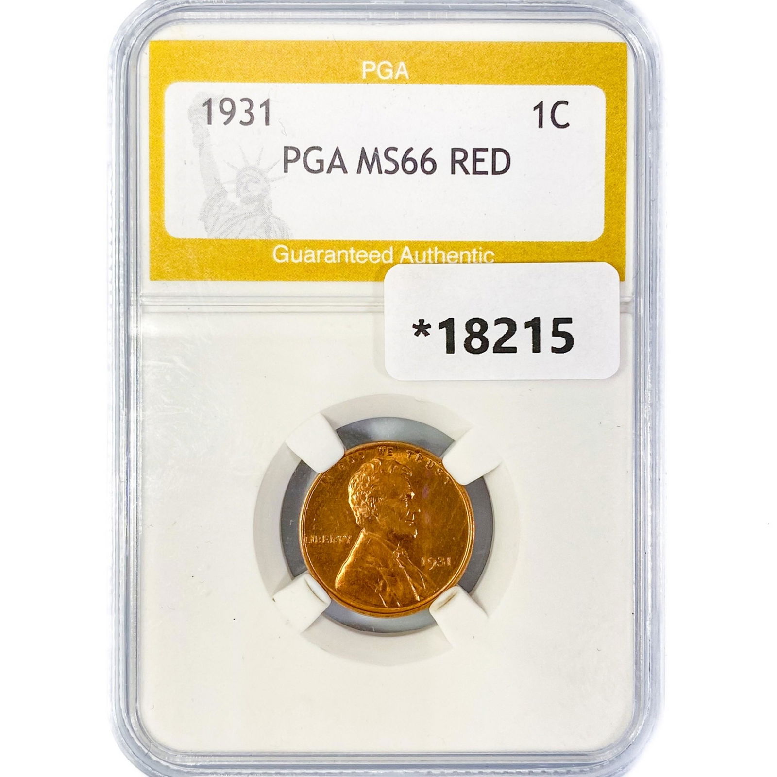 1931 Wheat Cent PGA MS66 RED (1 of 2)