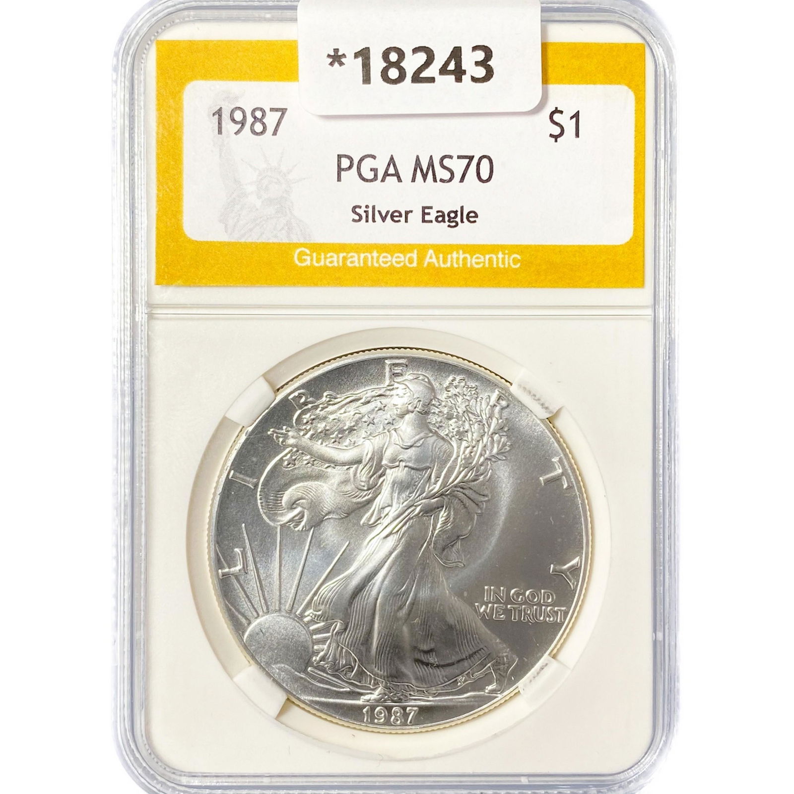 1987 American Silver Eagle PGA MS70 (1 of 2)