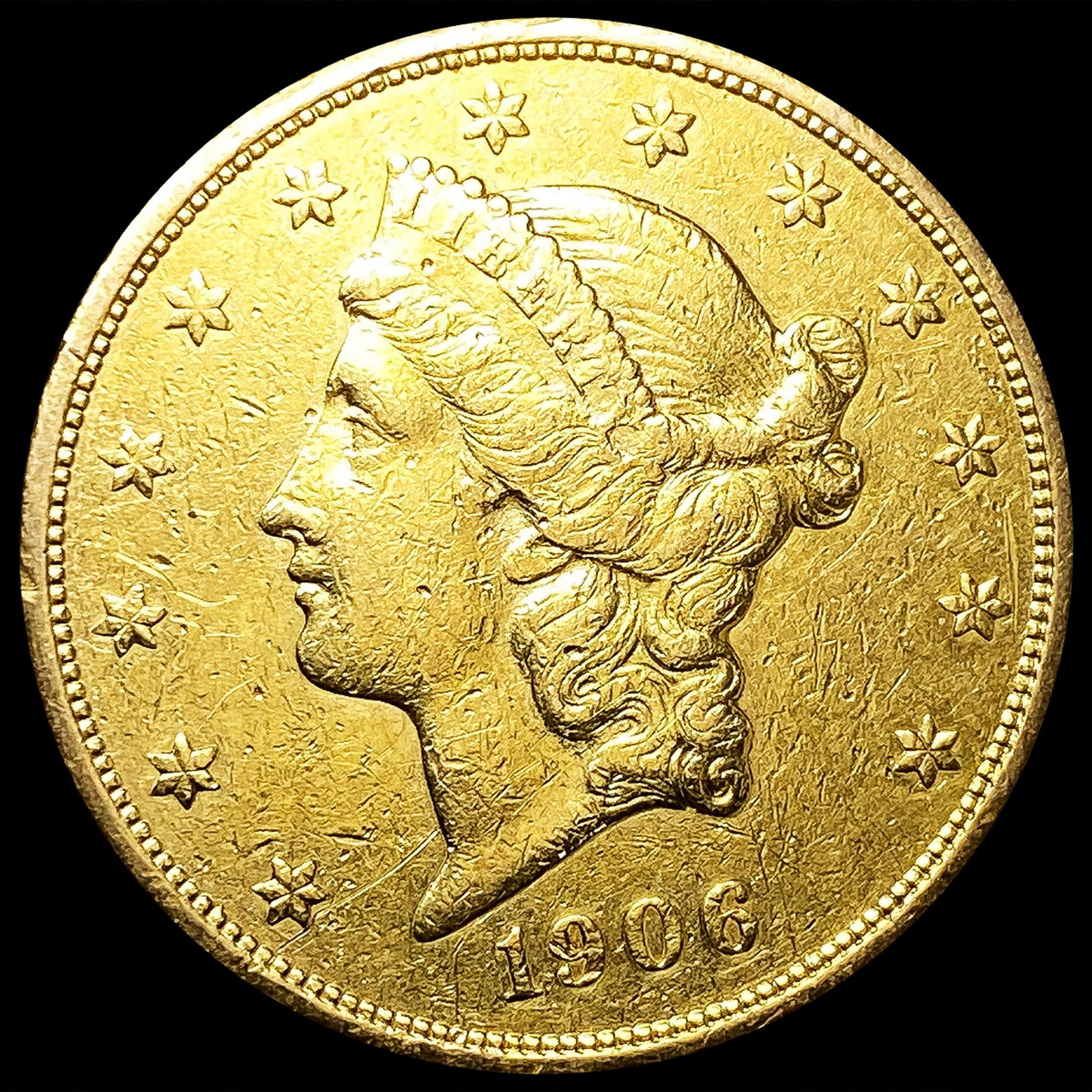1906-D $20 Gold Double Eagle CLOSELY UNCIRCULATED (1 of 2)