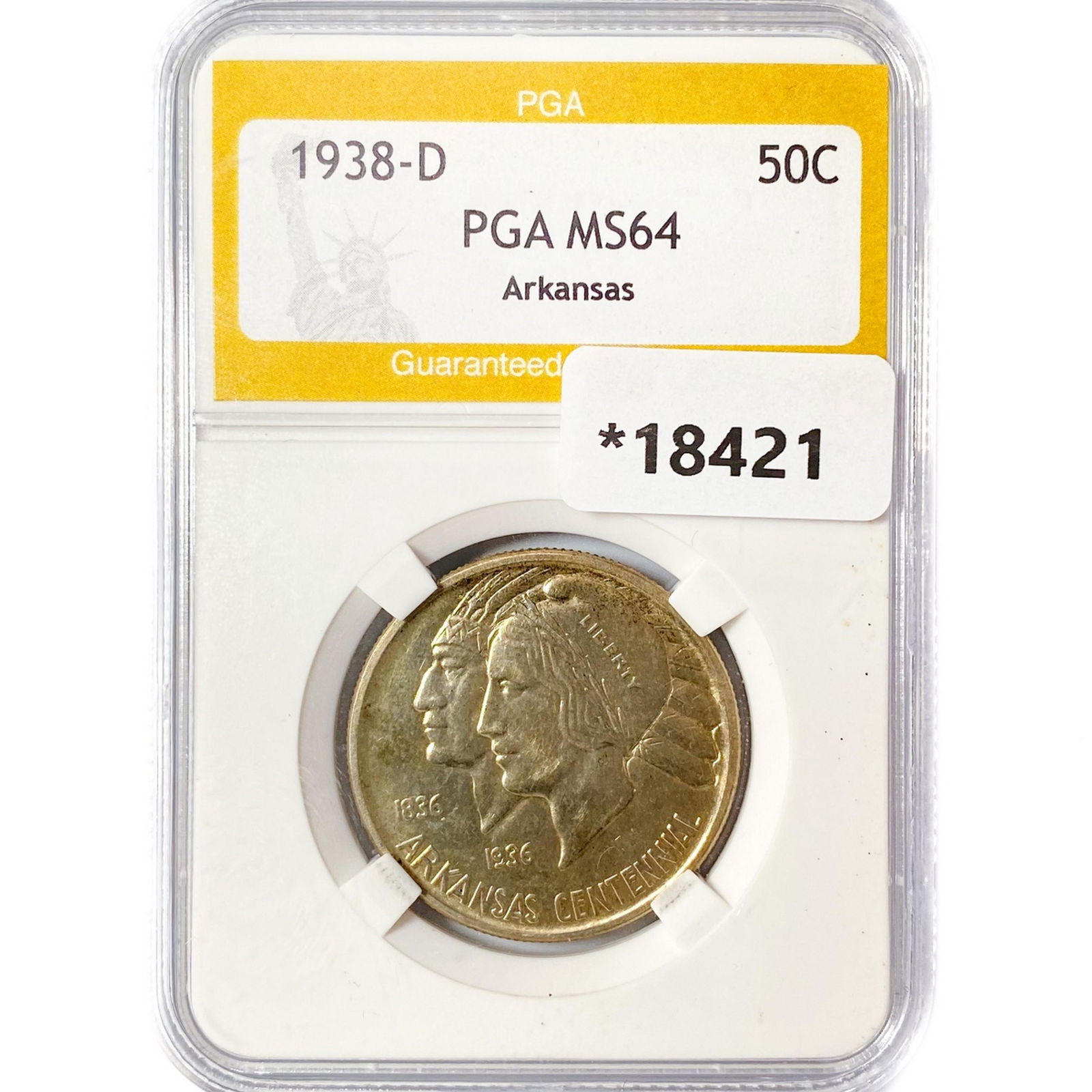 1938-D Arkansas Half Dollar PGA MS64 (1 of 2)