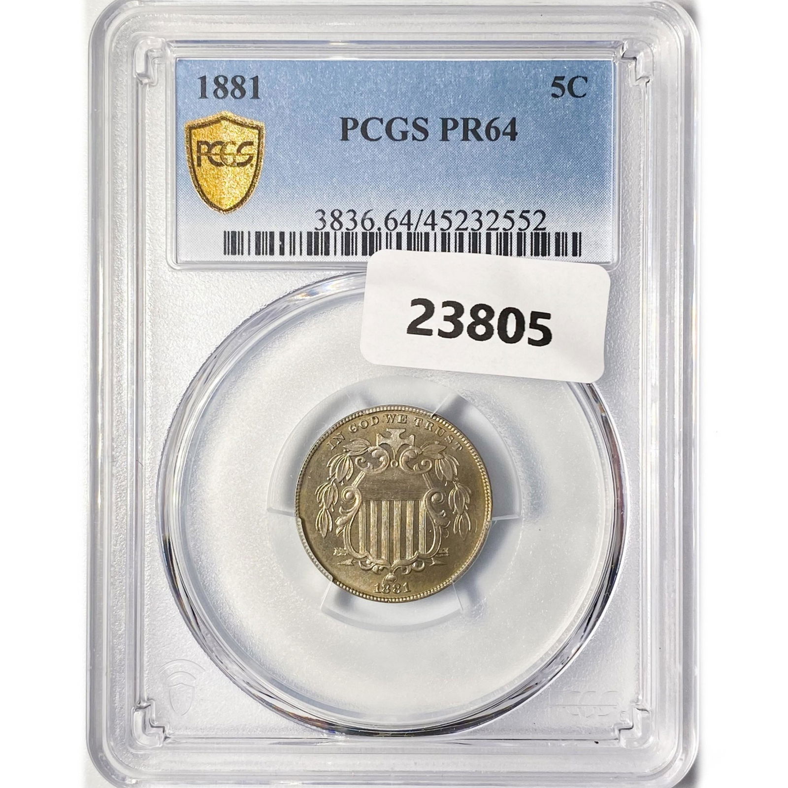 1881 Shield Nickel PCGS PR64 (1 of 2)