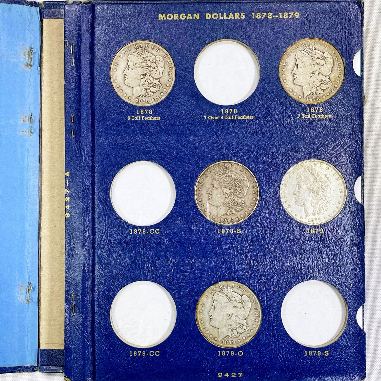 1878-1886 Morgan Silver Dollar Book (24 Coins) (1 of 8)