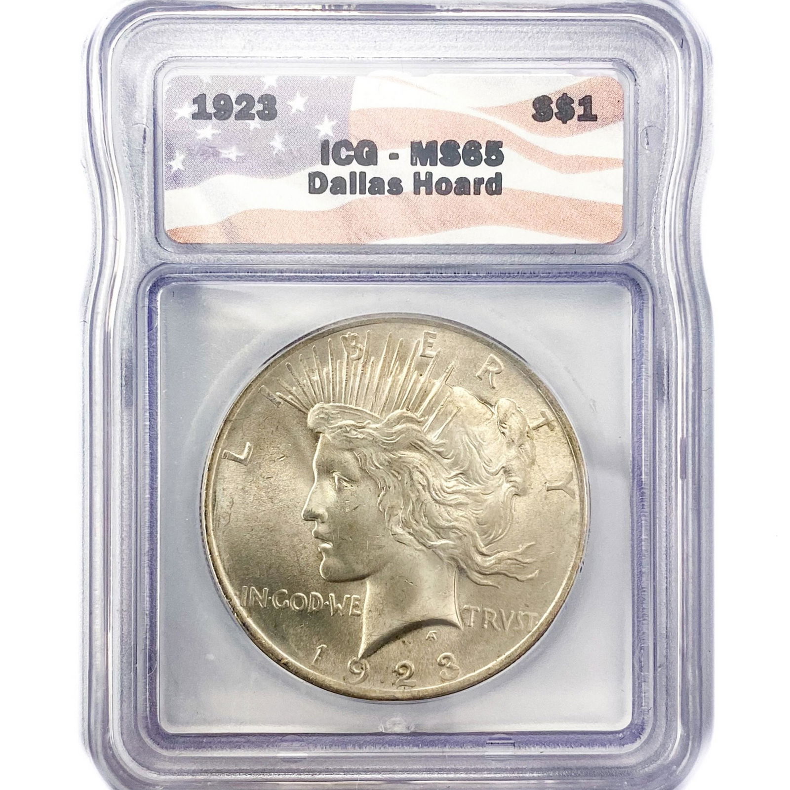 1923 Silver Peace Dollar ICG MS65 (1 of 2)