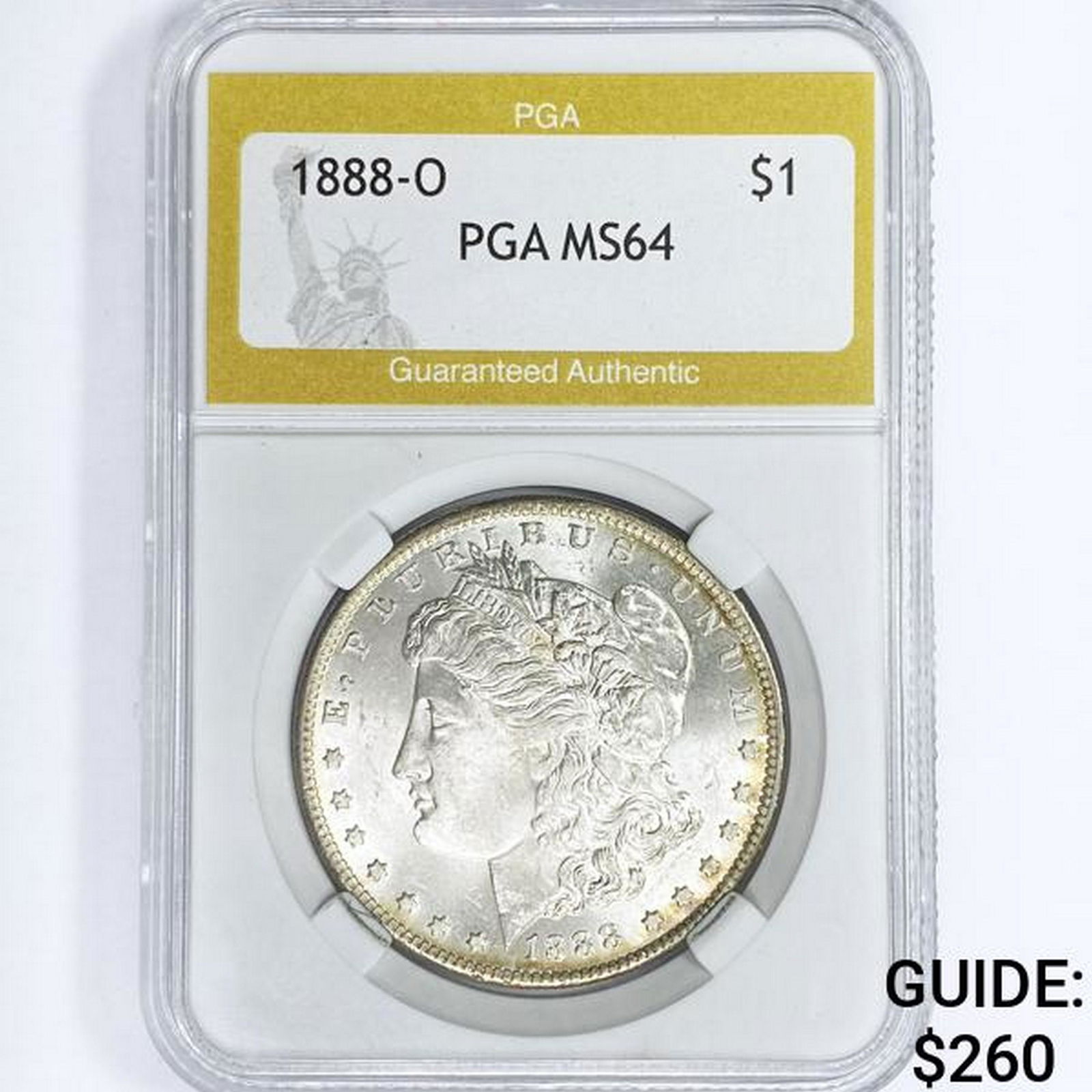 1888-O Morgan Silver Dollar PGA MS64 (1 of 2)