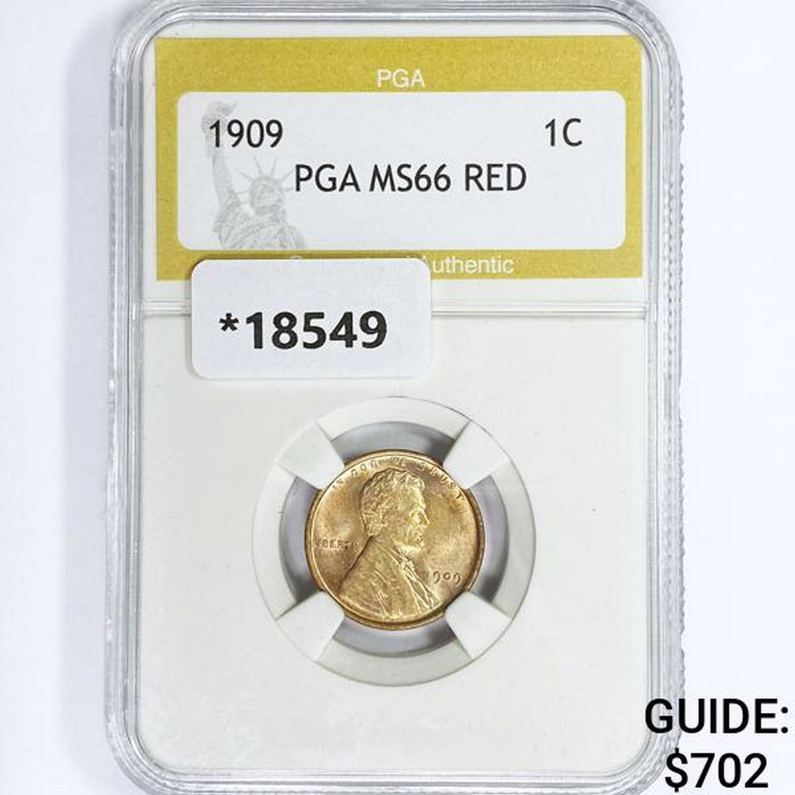1909 Wheat Cent PGA MS66 RED (1 of 2)