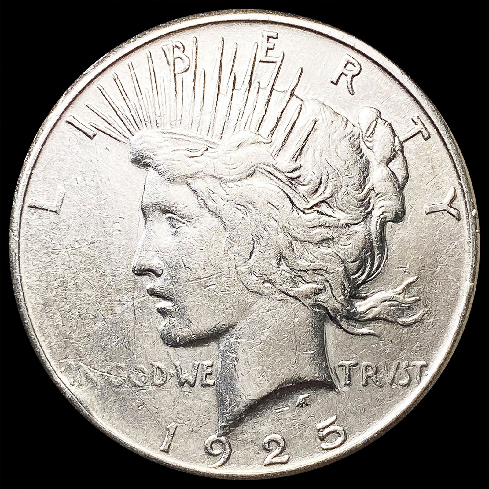 1925-S Silver Peace Dollar LIGHTLY CIRCULATED (1 of 2)