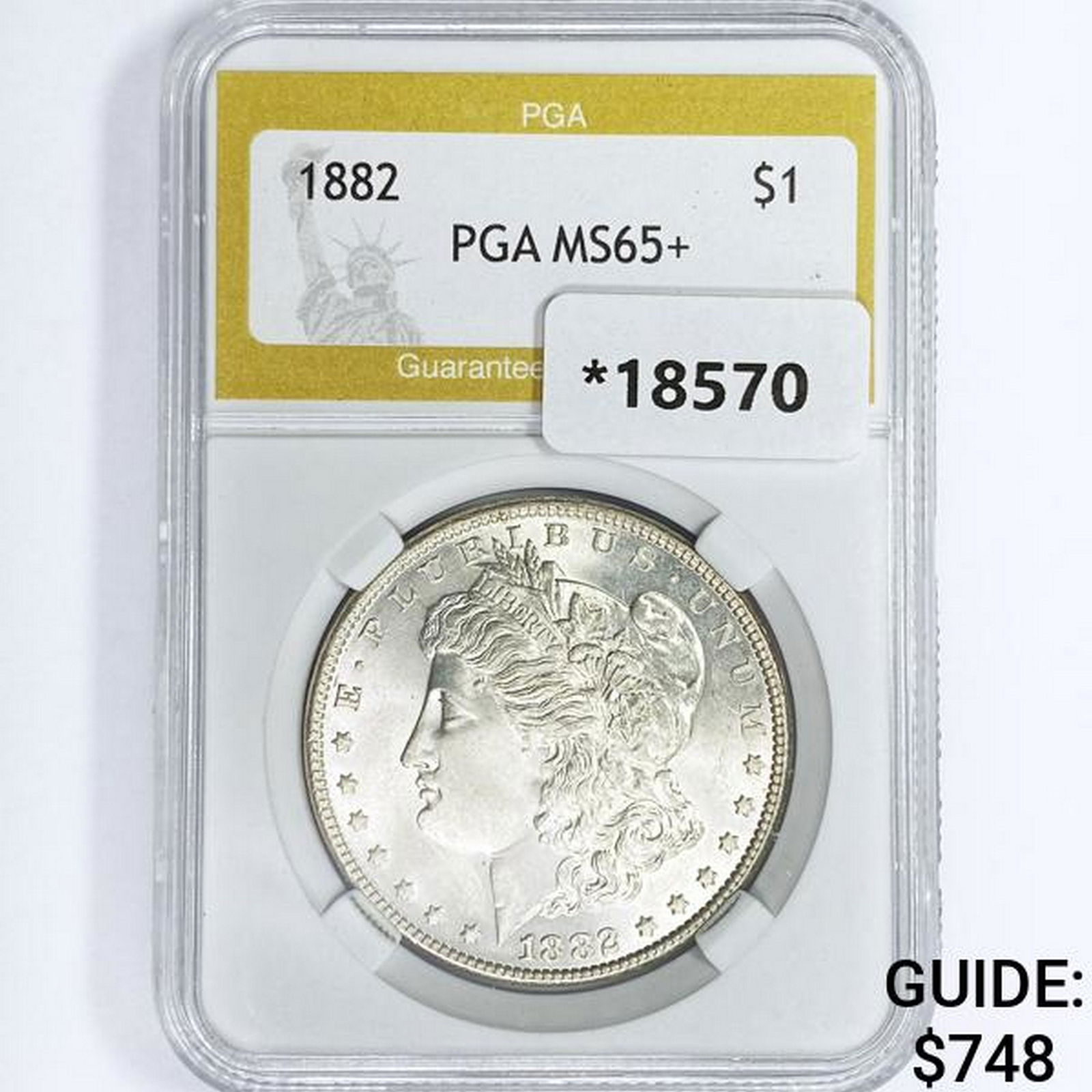 1882 Morgan Silver Dollar PGA MS65+ (1 of 2)