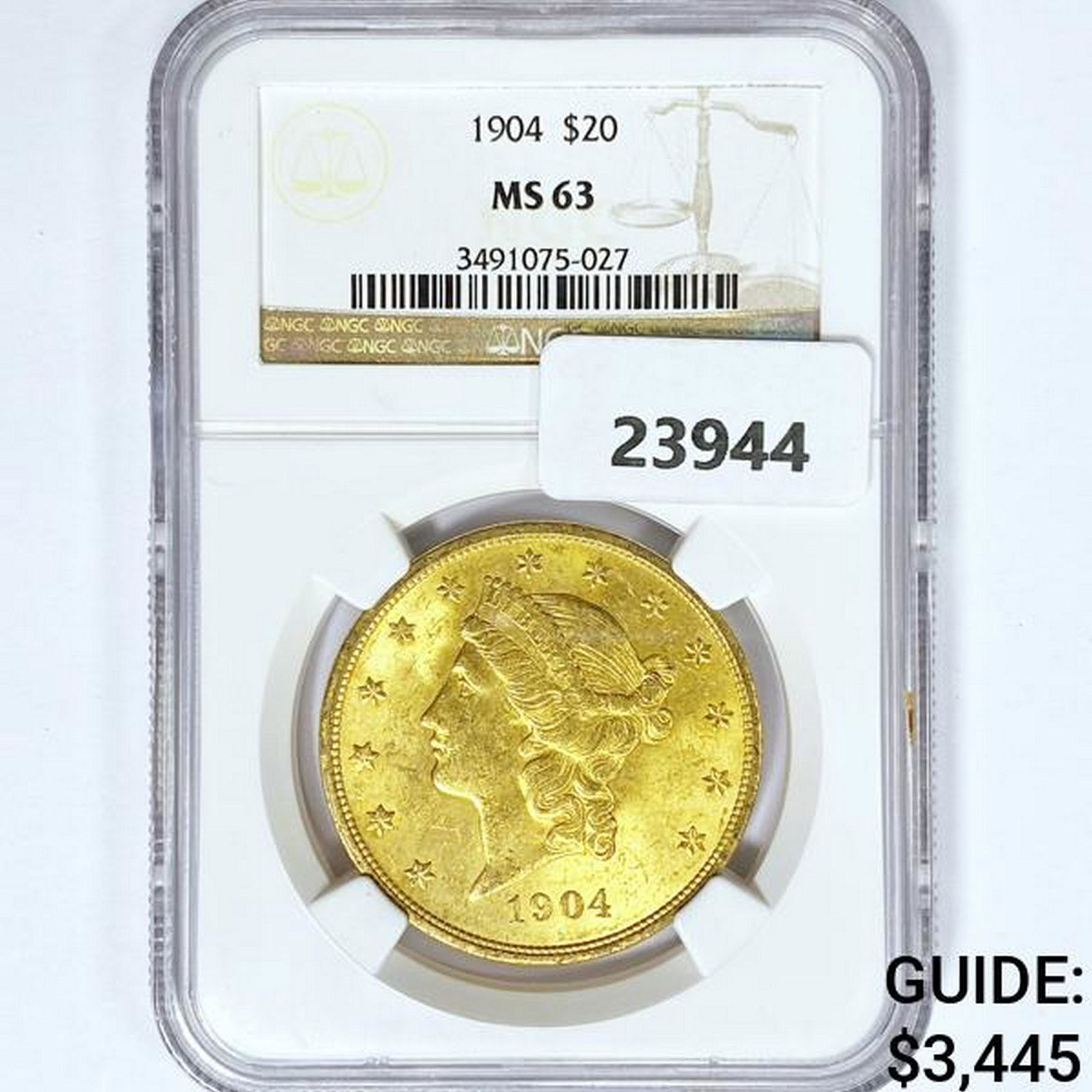 1904 $20 Gold Double Eagle NGC MS63 (1 of 2)