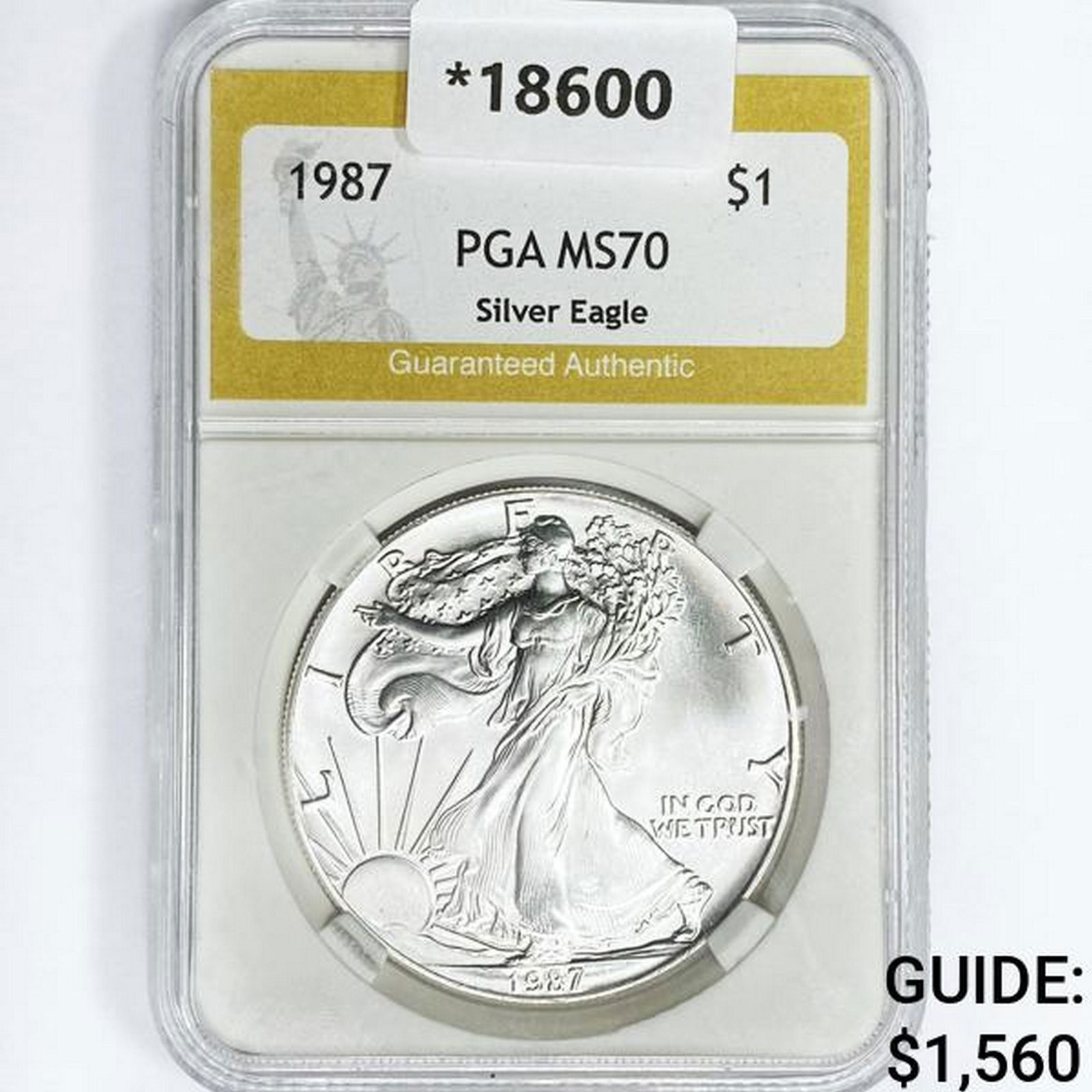 1987 American Silver Eagle PGA MS70 (1 of 2)