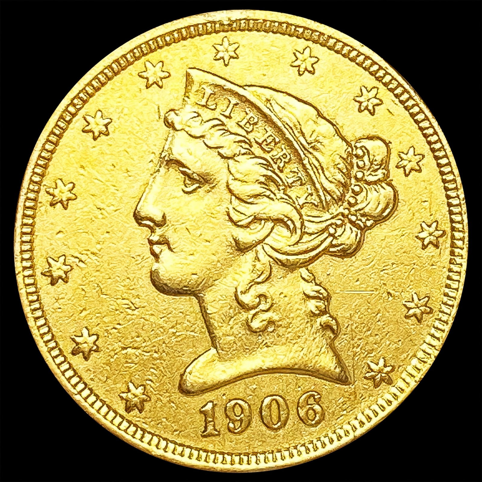 1906-S $5 Gold Half Eagle UNCIRCULATED (1 of 2)