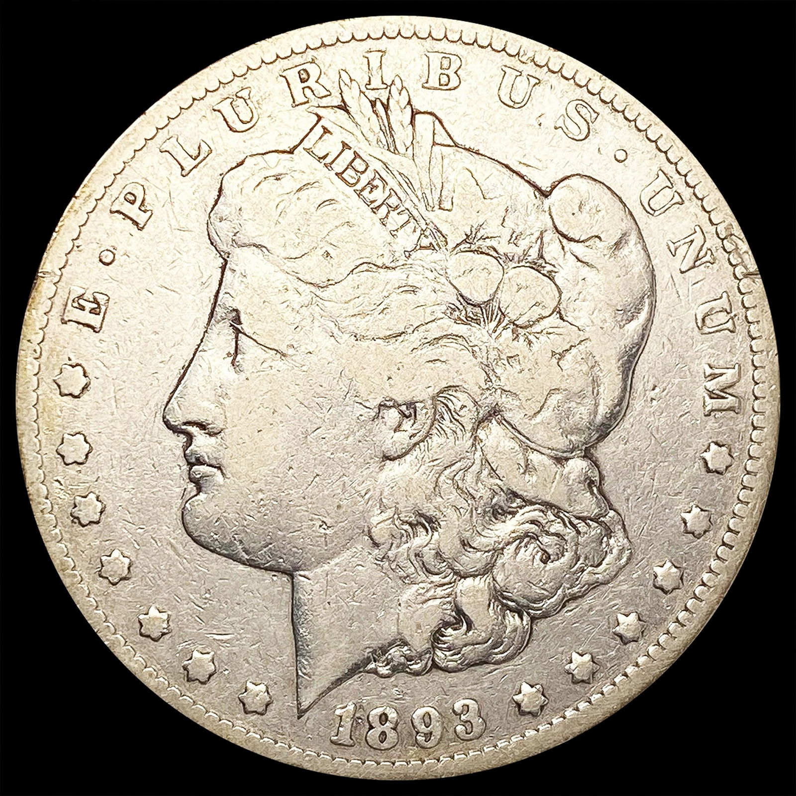 1893-CC Morgan Silver Dollar LIGHTLY CIRCULATED (1 of 2)