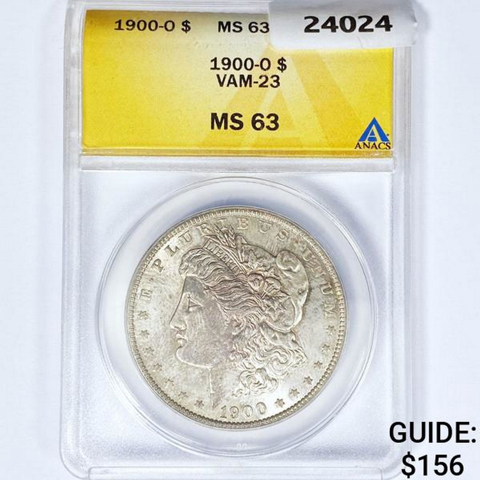 1900-O Morgan Silver Dollar ANACS MS63 VAM-23 (1 of 2)