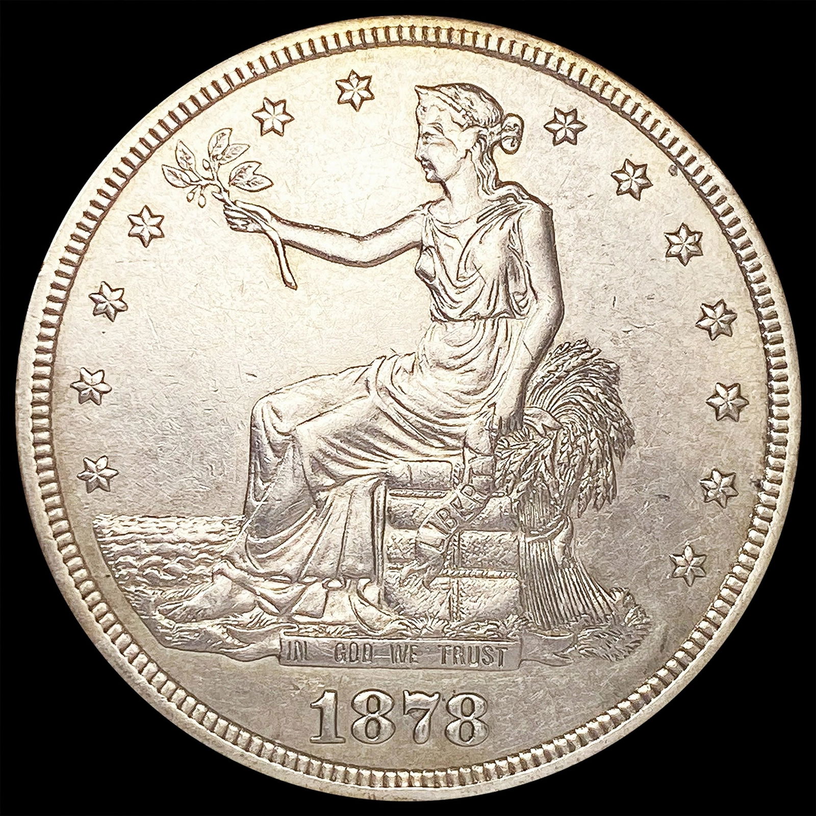1878-S Silver Trade Dollar CLOSELY UNCIRCULATED (1 of 2)