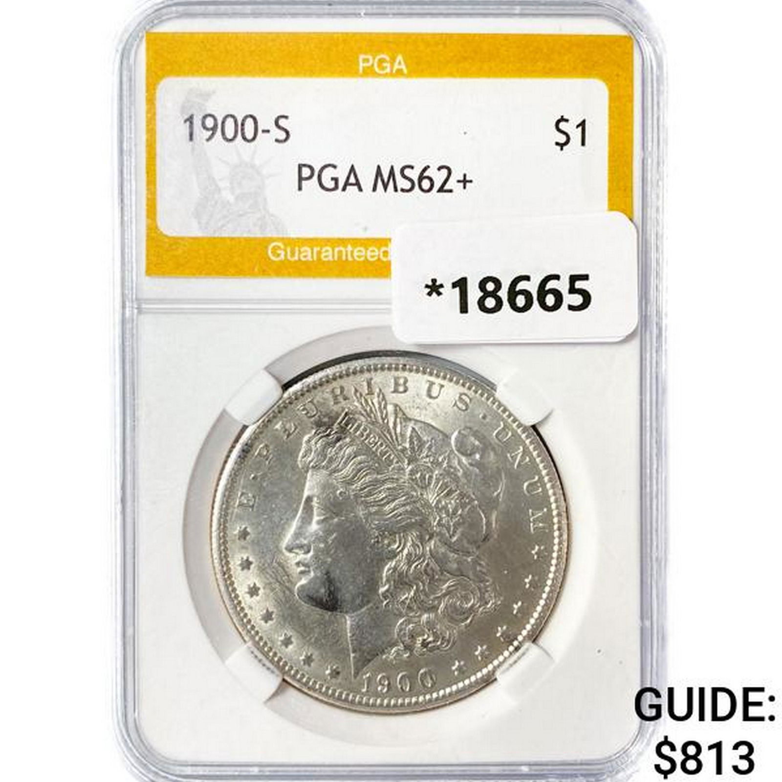 1900-S Morgan Silver Dollar PGA MS62+ (1 of 2)